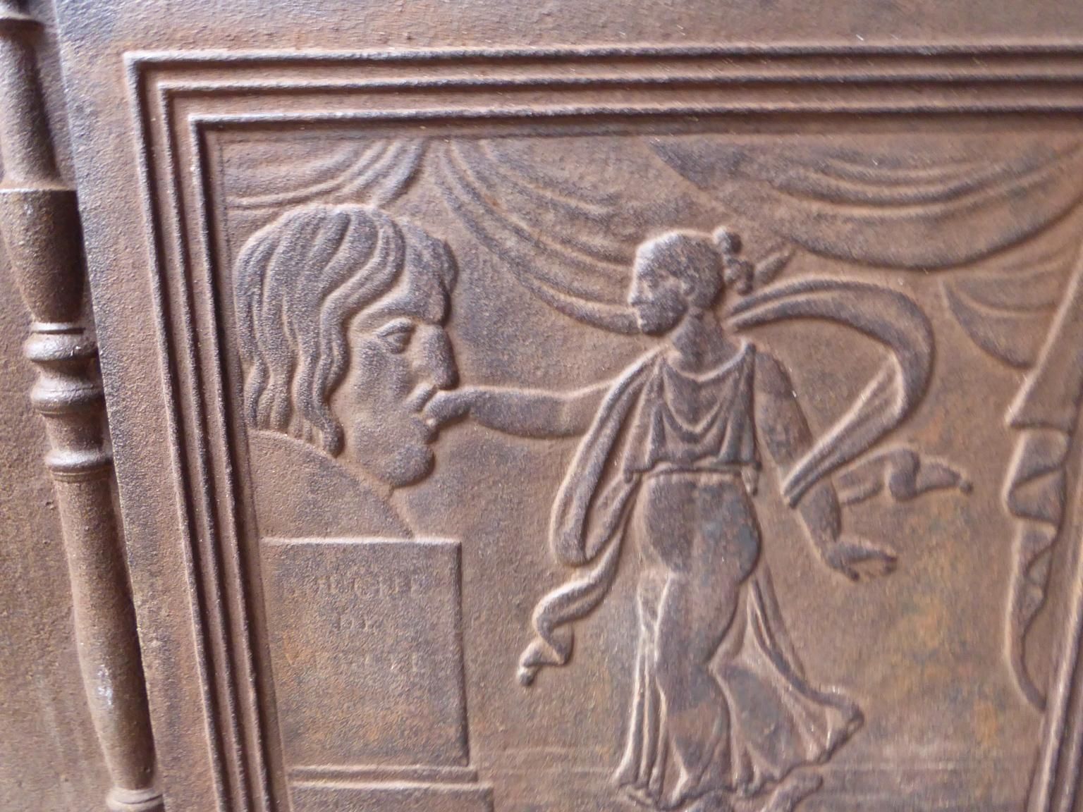19th Century French 'Bocca Della Verità' Fireback / Backsplash photo vinterior