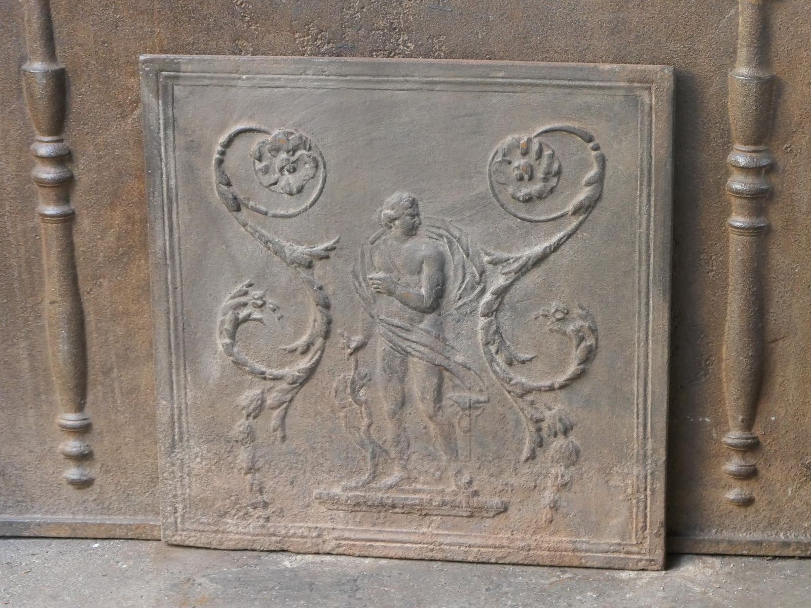 French Neoclassical 'Diana' Fireback / Backsplash, 18th 19th Century photo 380.0