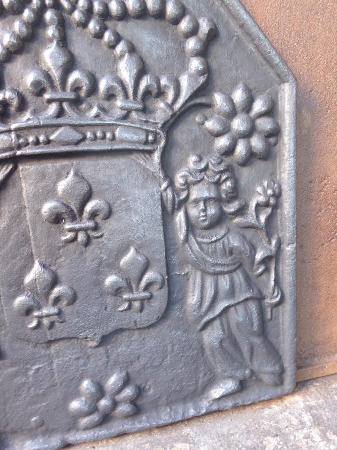 19th Century French Napoleon III 'Arms Of France' Fireback / Backsplash photo Home Fixtures