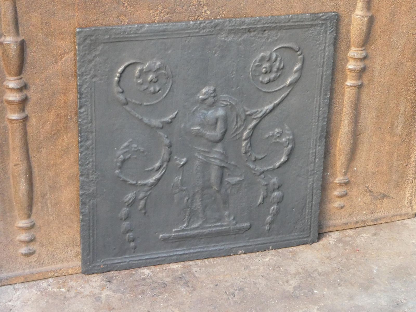 French Neoclassical Period 'Diana' Fireback / Backsplash, 18th 19th Century photo 337.0
