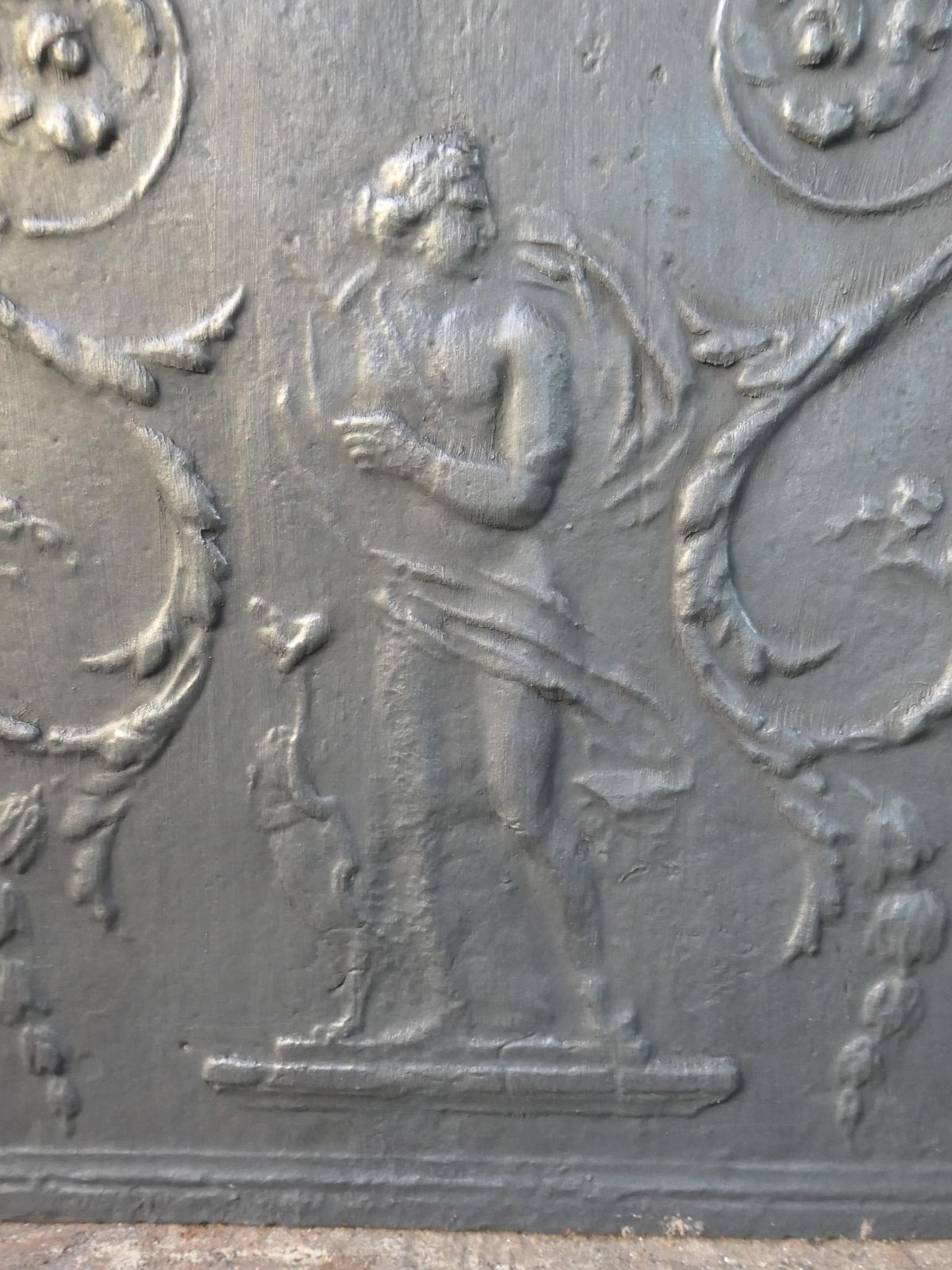 photo furniture French Neoclassical Period 'Diana' Fireback / Backsplash, 18th 19th Century