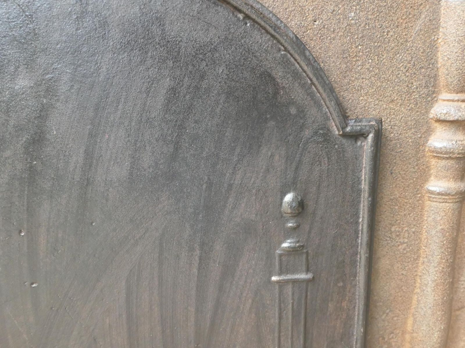 Antique French 'Pillars Of Freedom' Fireback / Backsplash, 18th   19th C. photo buy