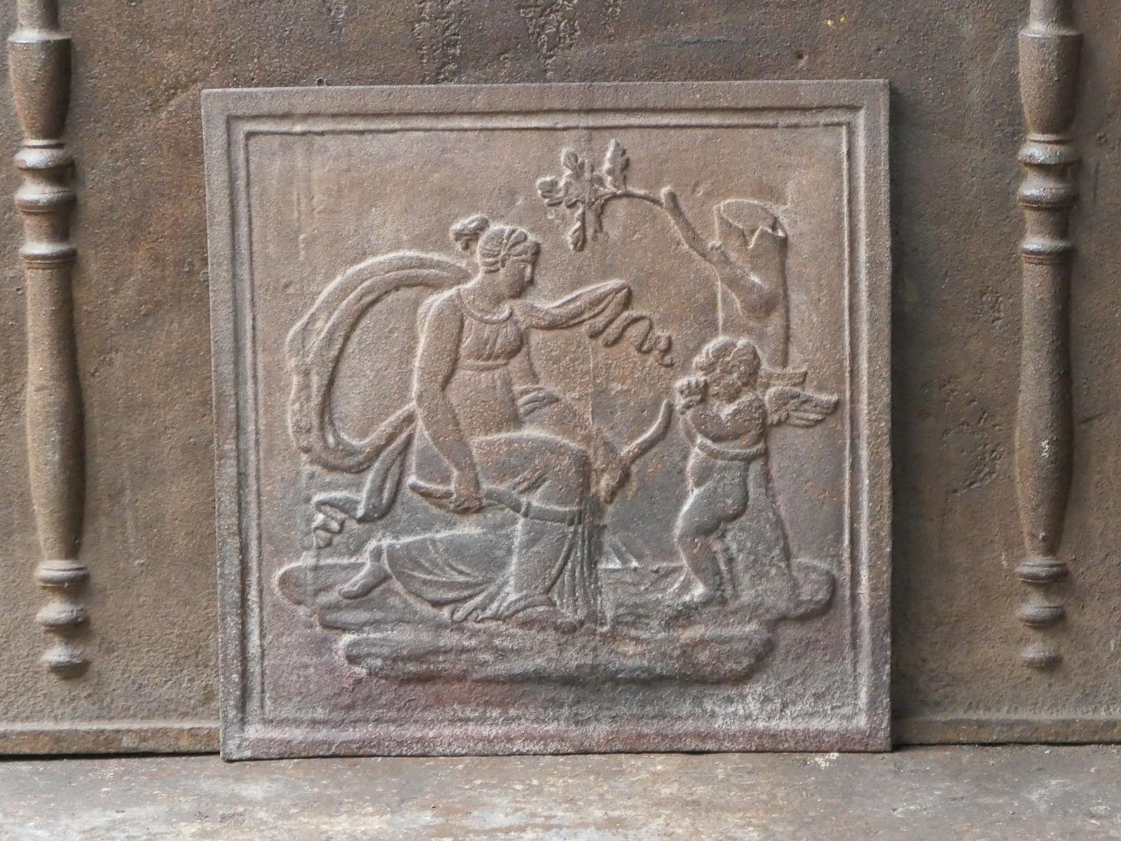 French Napoleon III Period 'Diana' Fireback / Backsplash, 19th C. photo 337.0