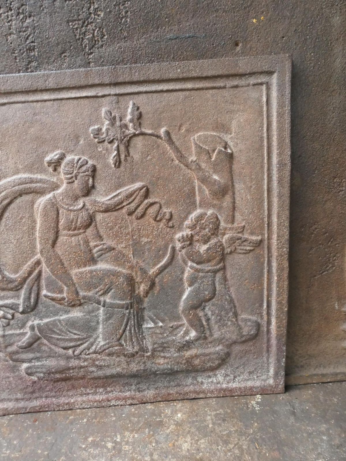 Home Fixtures French Napoleon III Period 'Diana' Fireback / Backsplash, 19th C. photo