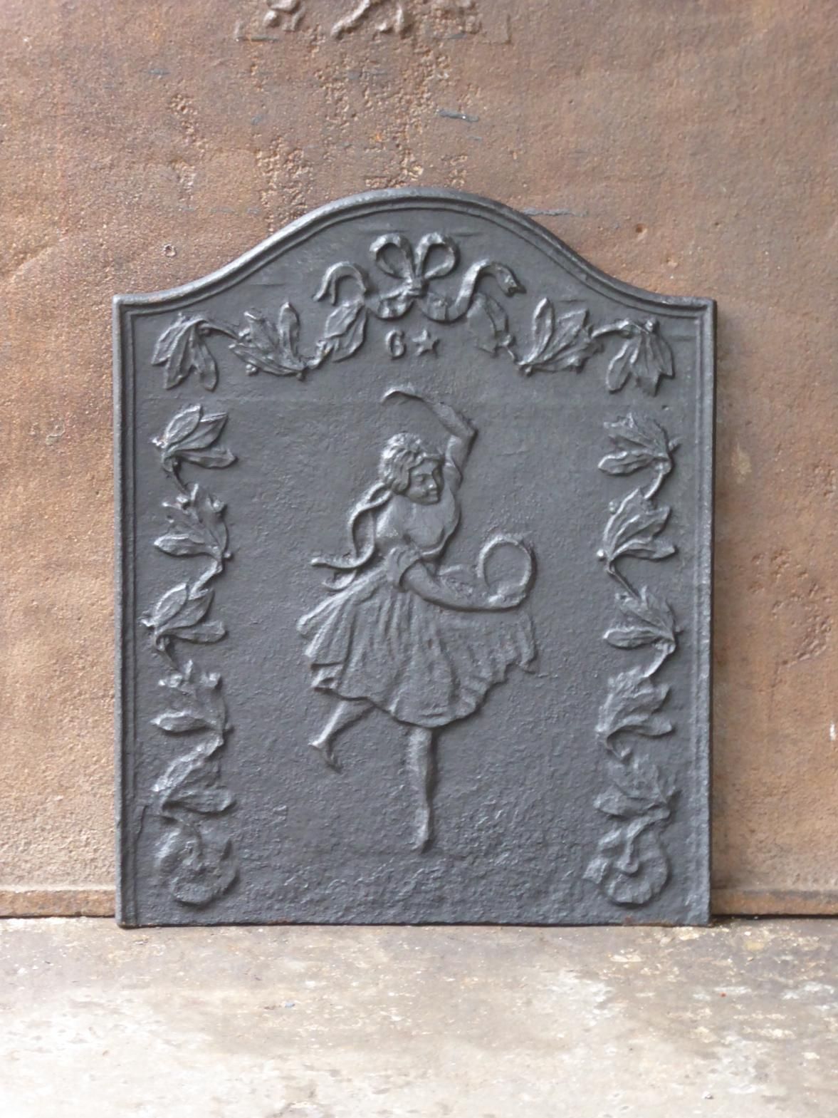 Antique French Napoleon III Fireback / Backsplash, 19th Century photo for sale