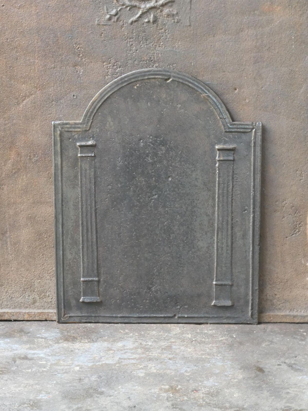 Antique French 'Pillars Of Freedom' Fireback / Backsplash, 18th   19th C. photo furniture