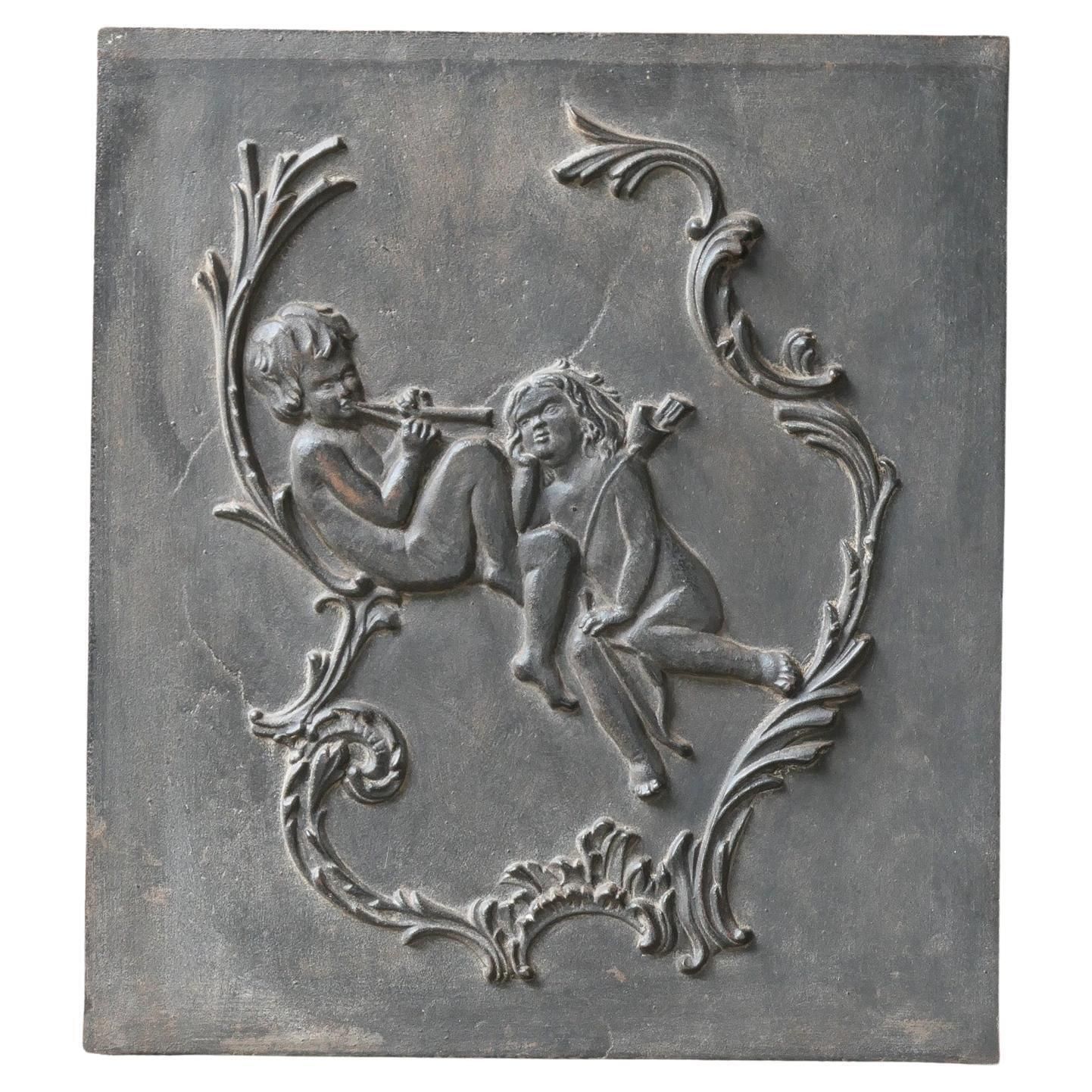 French Victorian Style 'Allegory Of Love' Fireback / Backsplash, 20th Century