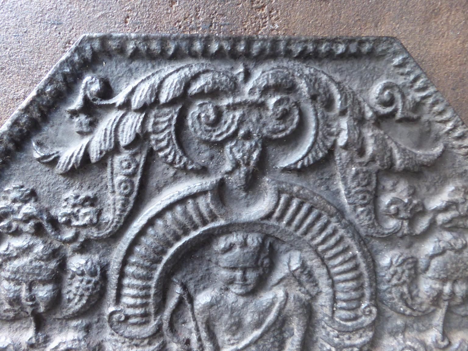French Louis XIV Style 'Arms Of France' Fireback / Backsplash photo 405.0