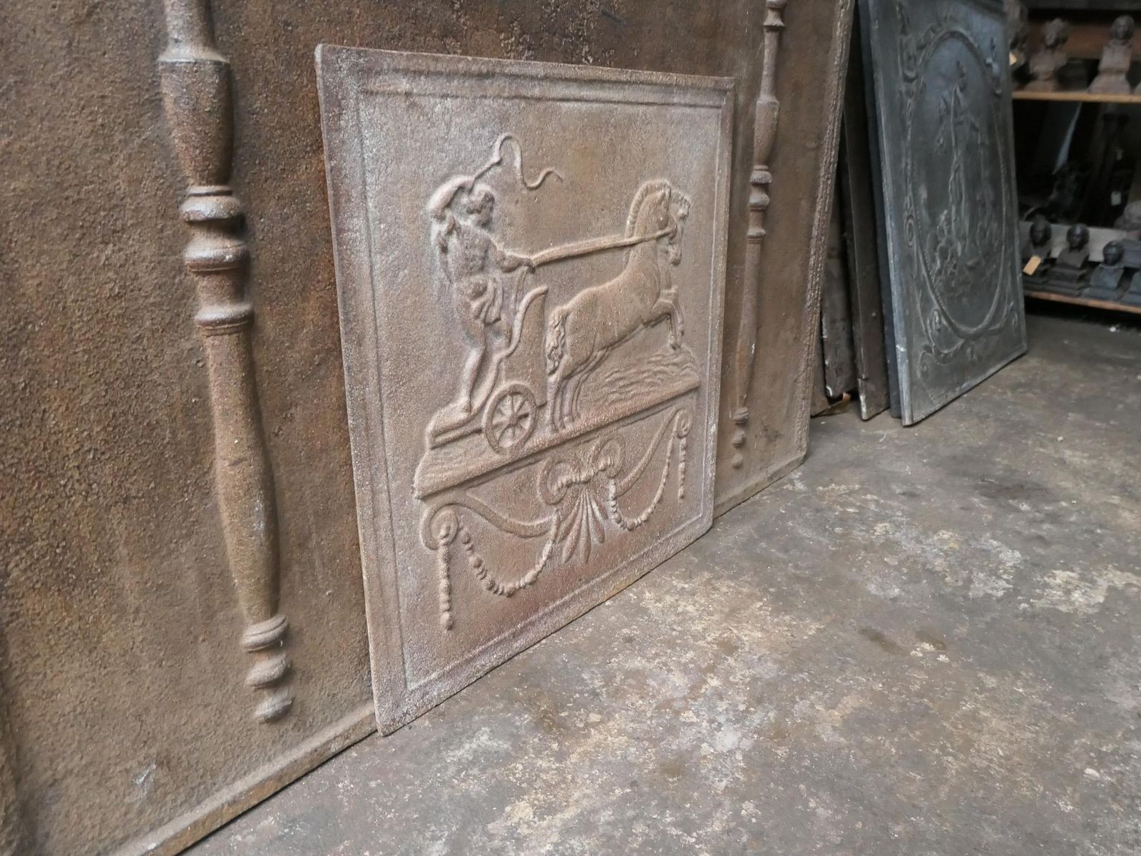 Home Fixtures 19th Century French 'Apollo With Horses' Fireback / Backsplash photo