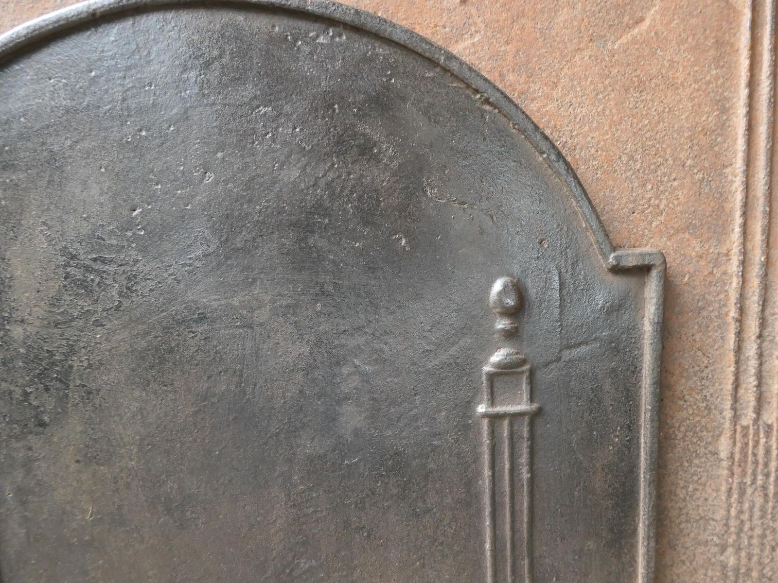 Antique French 'Pillars Of Freedom' Fireback / Backsplash, 18th   19th Century photo buy