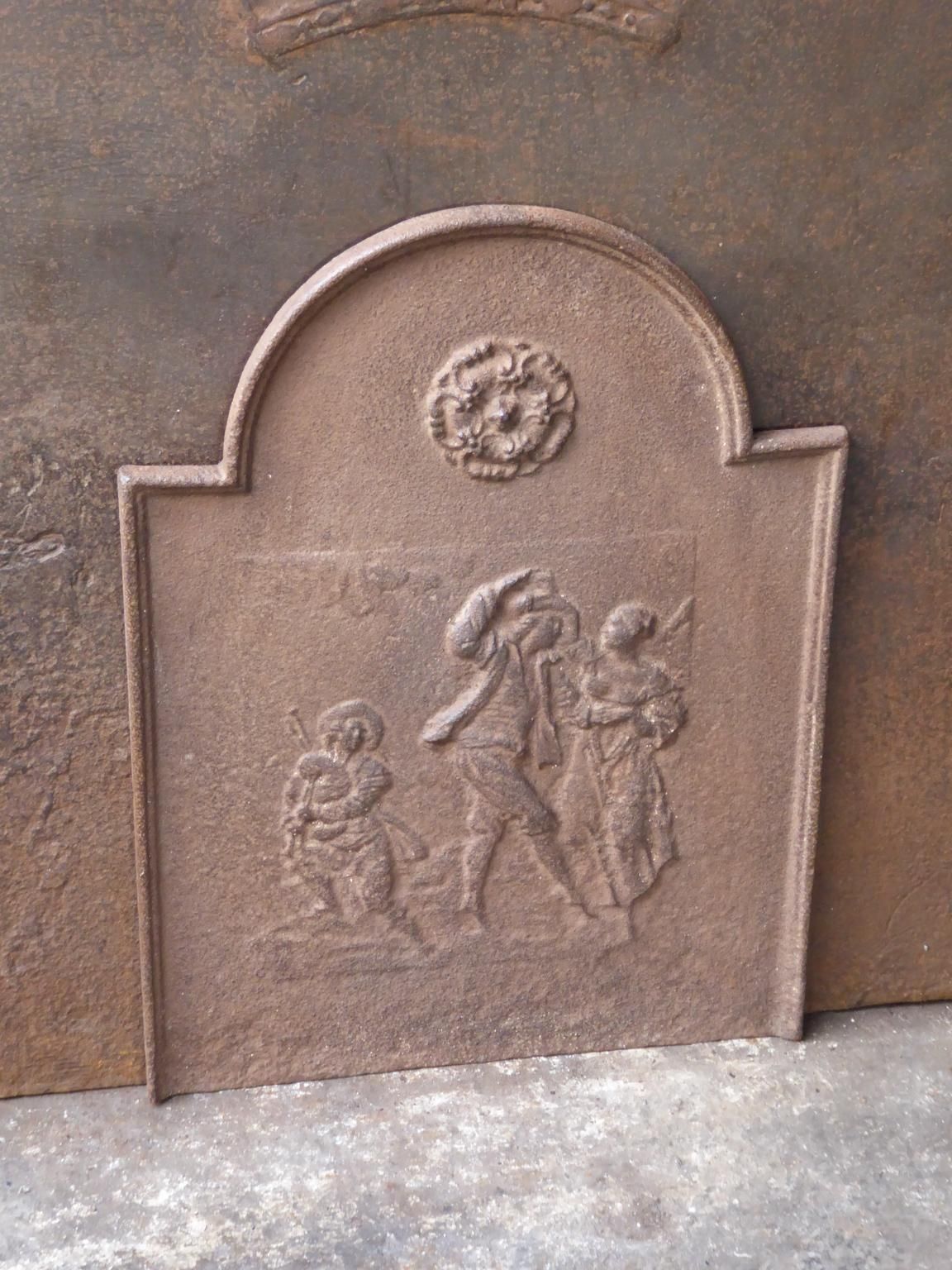 French Napoleon III 'Dancers' Fireback / Backsplash, 19th Century photo Home Fixtures