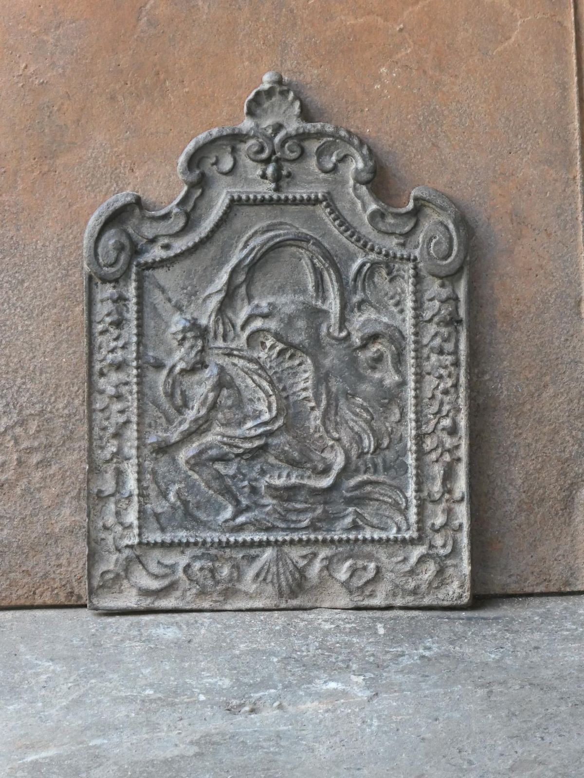 18th Century French Louis XV 'Scylla And Charybdis' Fireback / Backsplash photo Home Fixtures