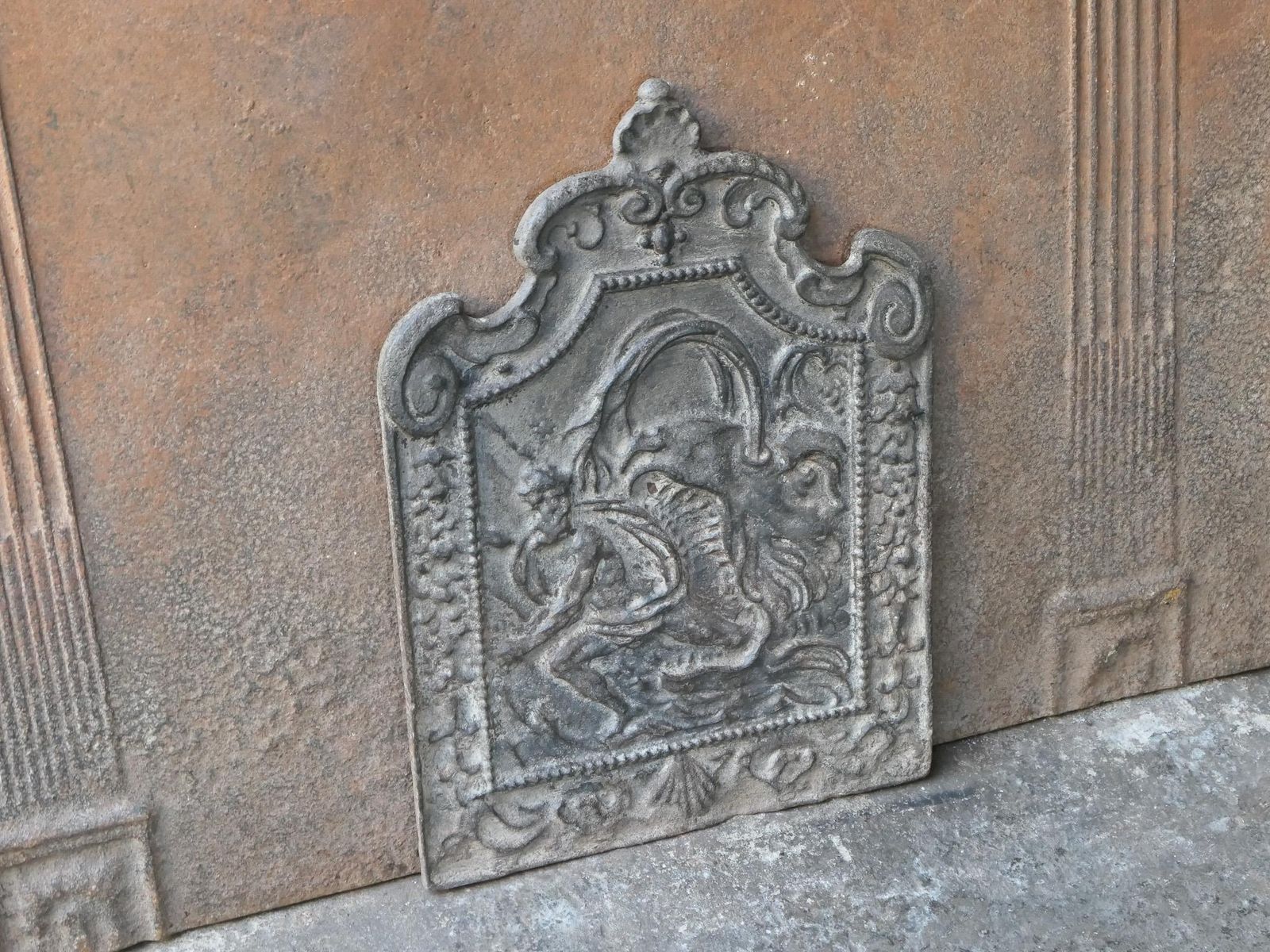 18th Century French Louis XV 'Scylla And Charybdis' Fireback / Backsplash photo buy