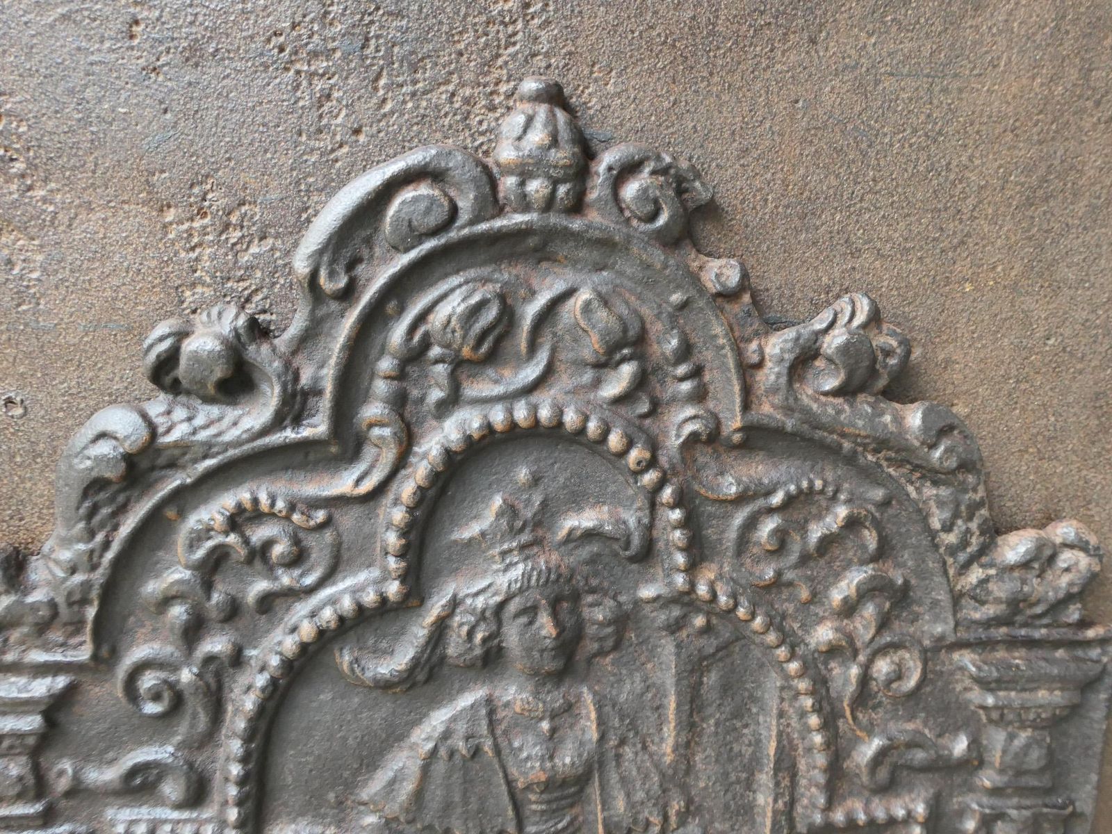 Antique French 'Allegory Of The Morning' Fireback / Backsplash, 18th   19th C. photo buy