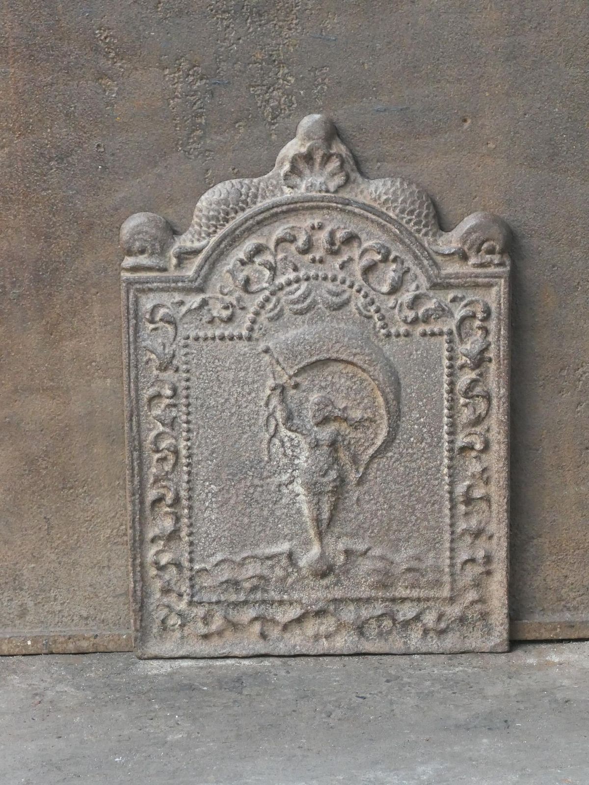 17th 18th Century Dutch Fortuna Fireback photo furniture