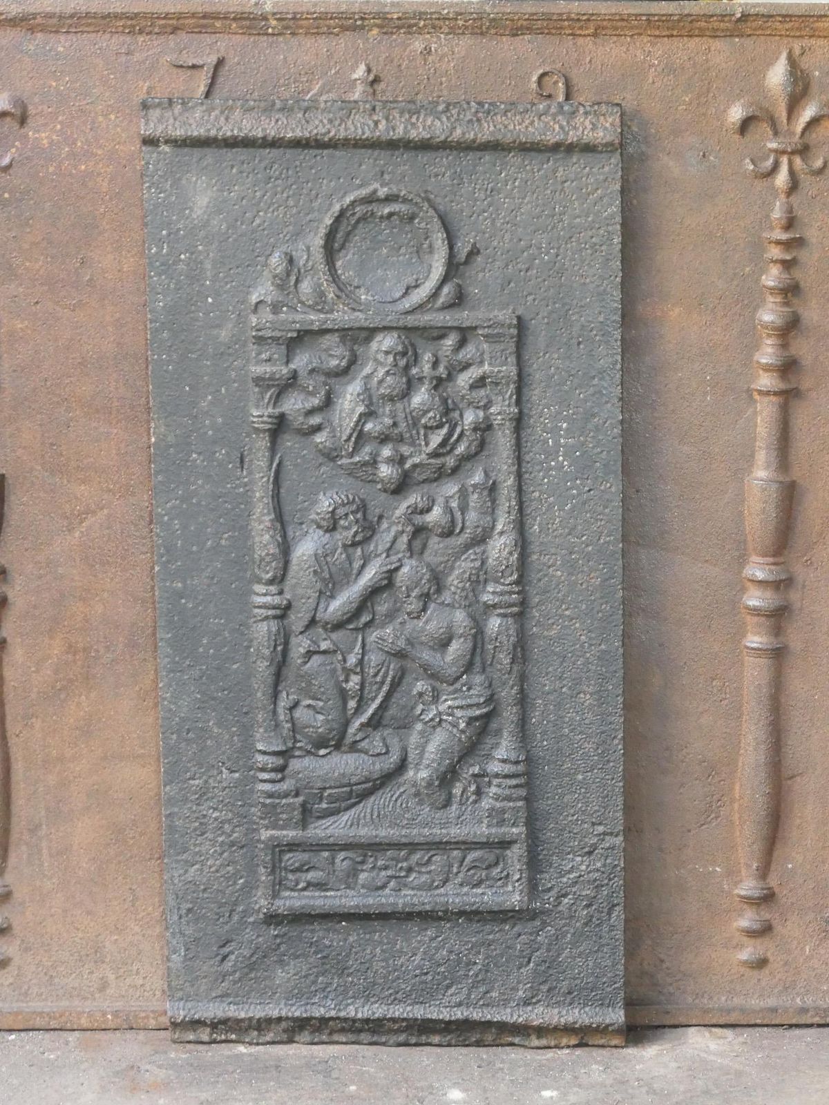 18th Century French 'John The Baptist' Fireback photo furniture