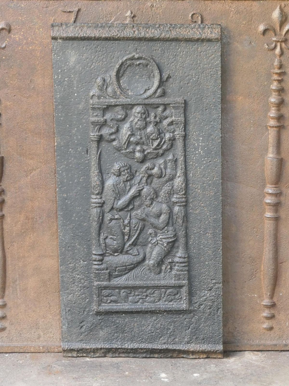 18th Century French 'John The Baptist' Fireback photo Home Fixtures