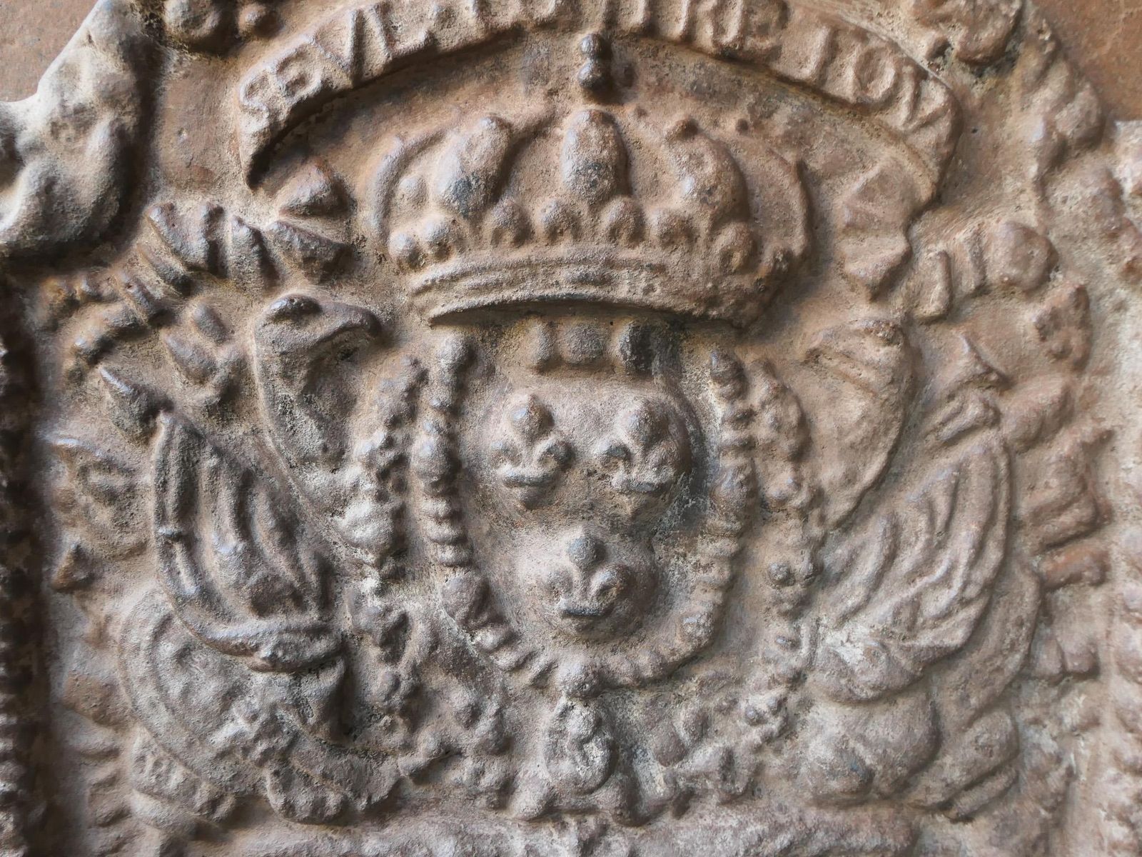 French Louis XIV Style 'Arms Of France' Fireback / Backsplash photo buy