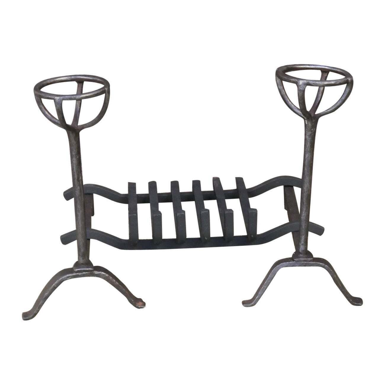 French Louis XV Period Fireplace Grate Or Fire Basket, 18th Century