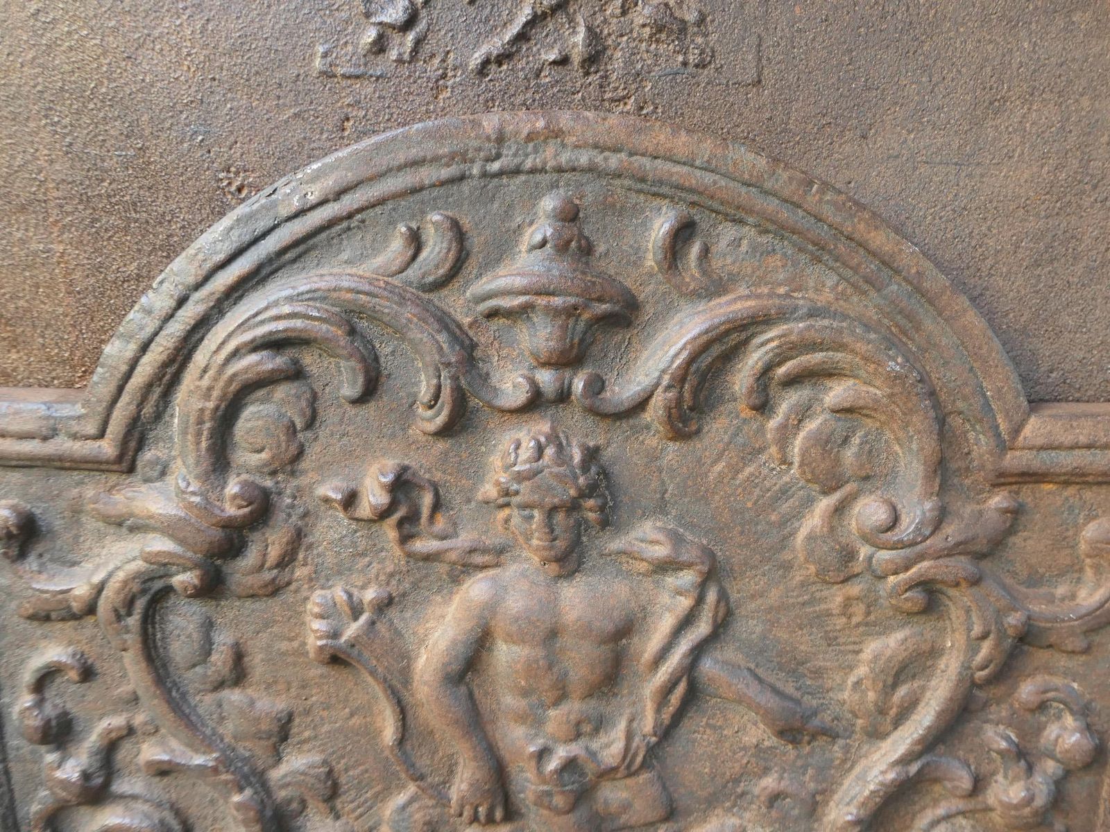 French Louis XV Style 'Apollo With Lyre' Fireback / Backsplash, 20th Century photo vintage