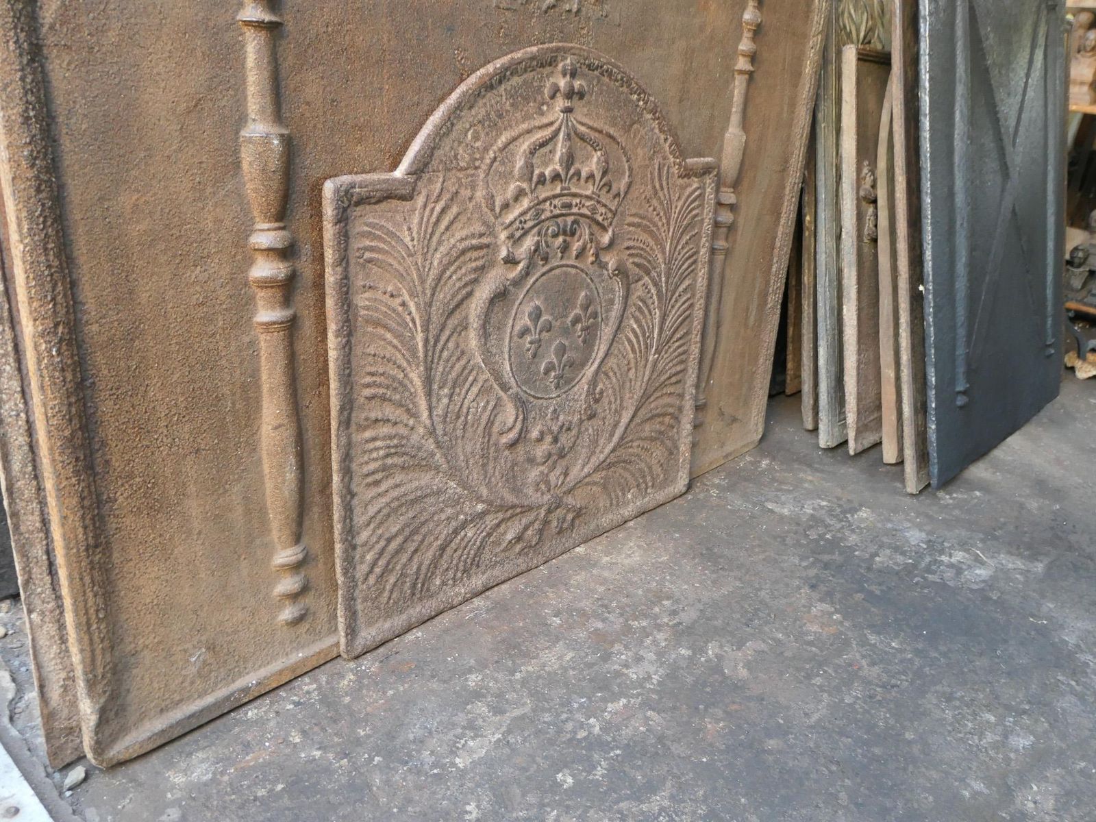 18th Century French Louis XV 'Arms Of France' Fireback / Backsplash photo buy