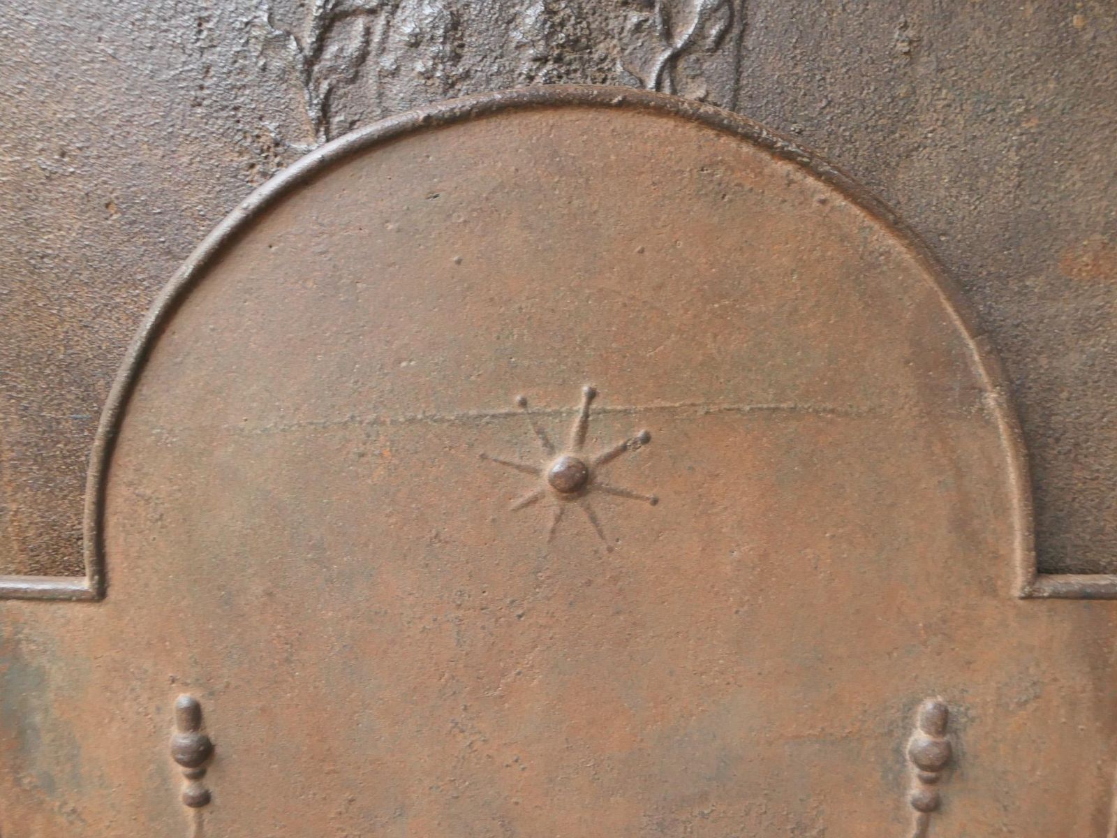 Antique French 'Pillars Of Freedom' Fireback / Backsplash, 18th   19th C. photo buy