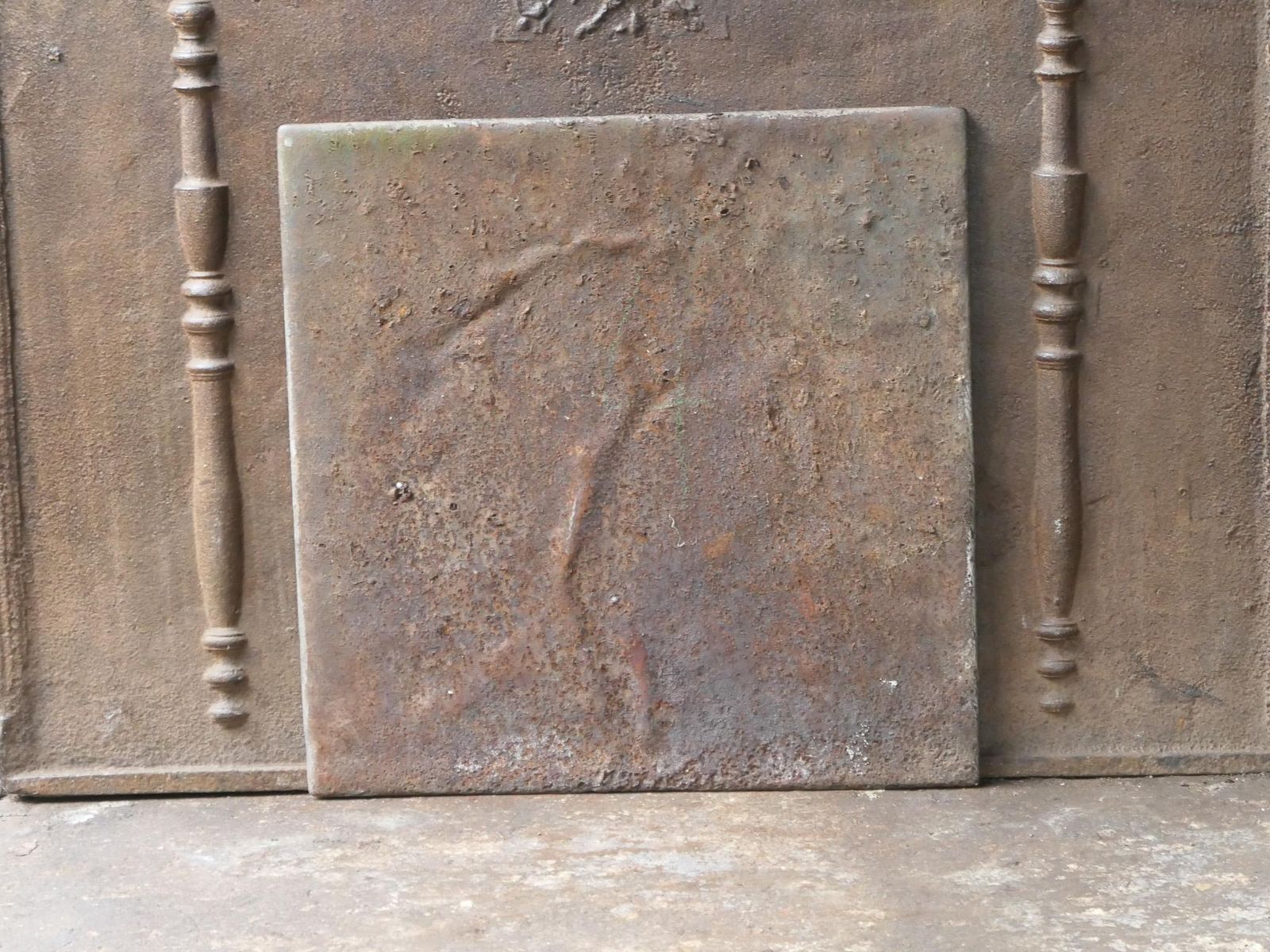 photo vinterior 18th   19th C. French 'Apollo With Lyre' Fireback / Backsplash