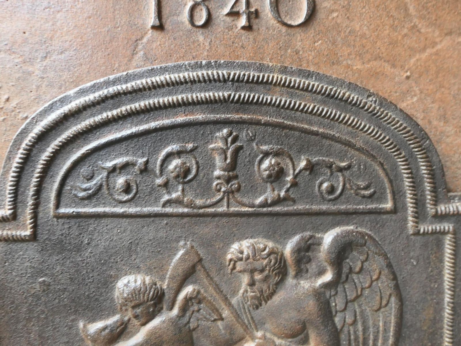 photo for sale 18th 19th Century French 'The Time' Fireback / Backsplash
