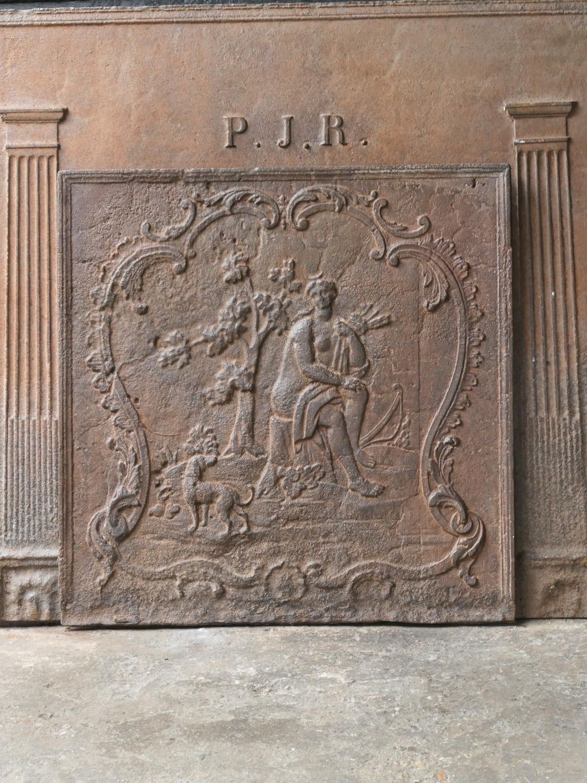 18th Century Louis XV Period Fireback / Backsplash With Diana Bathing photo furniture