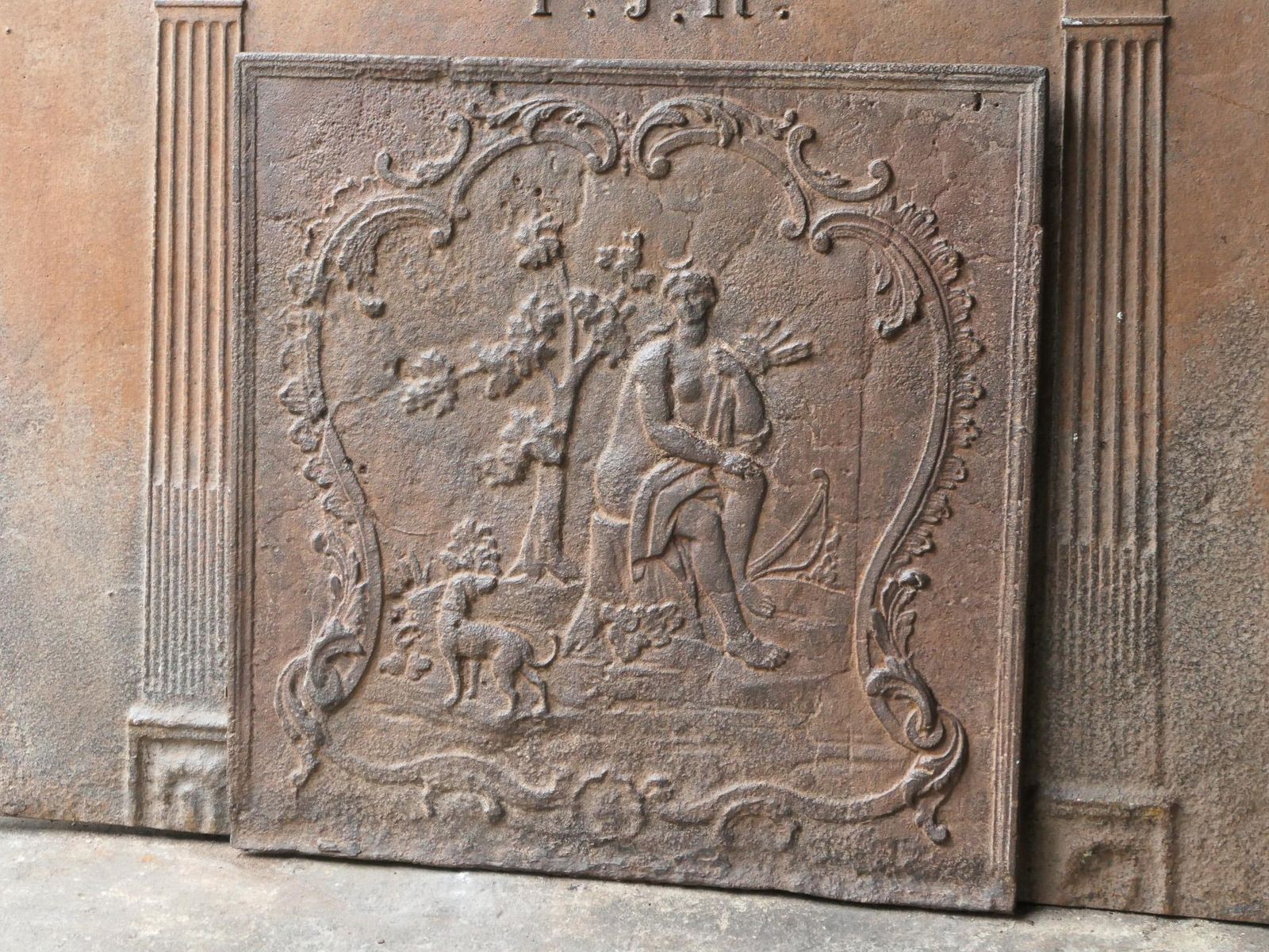 18th Century Louis XV Period Fireback / Backsplash With Diana Bathing photo 576.0