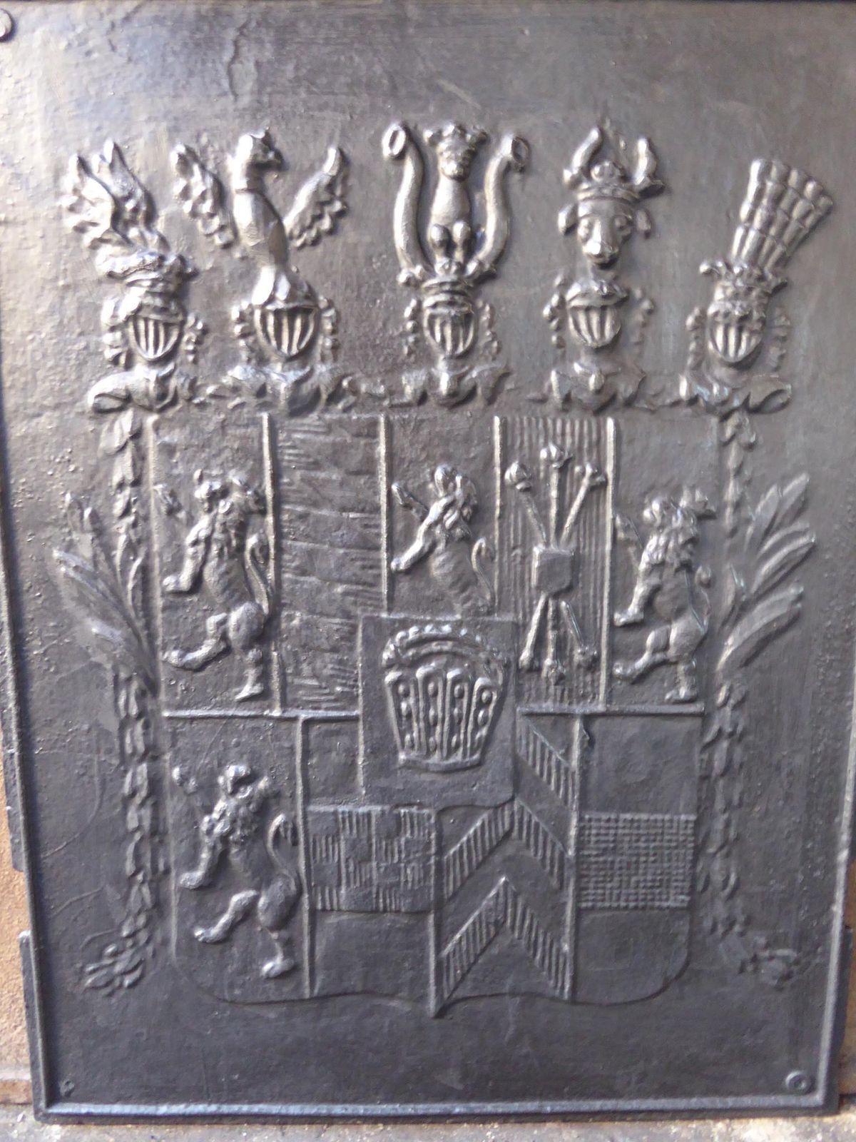 Antique German Neoclassical Fireback / Backsplash, 18th 19th Century photo buy