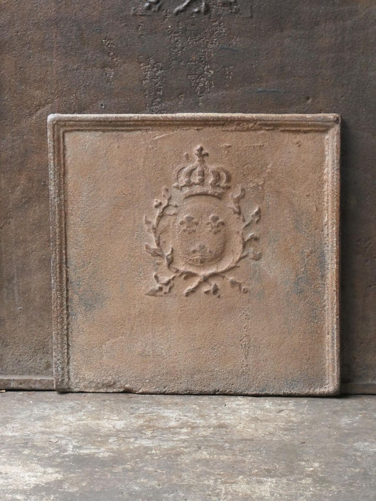 18th Century French Louis XV Period 'Arms Of France' Fireback / Backsplash photo furniture