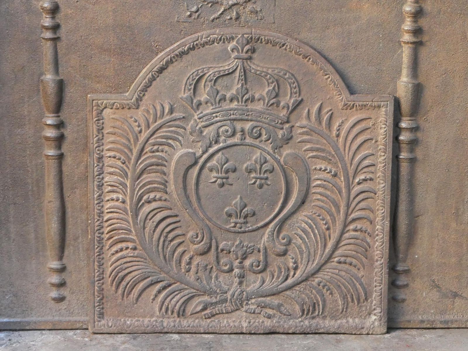 18th Century French Louis XV 'Arms Of France' Fireback / Backsplash photo Home Decor