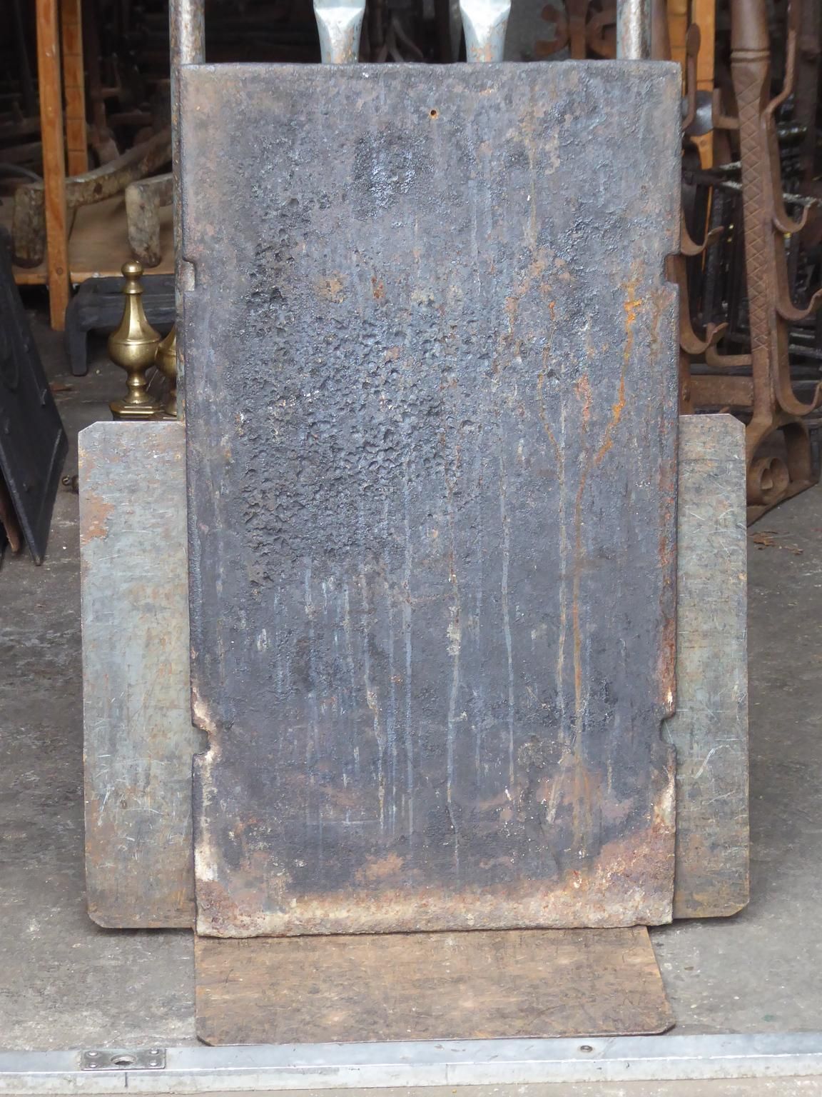 photo furniture French Louis XIV 'Coat Of Arms' Fireback / Backsplash, Dated 1741