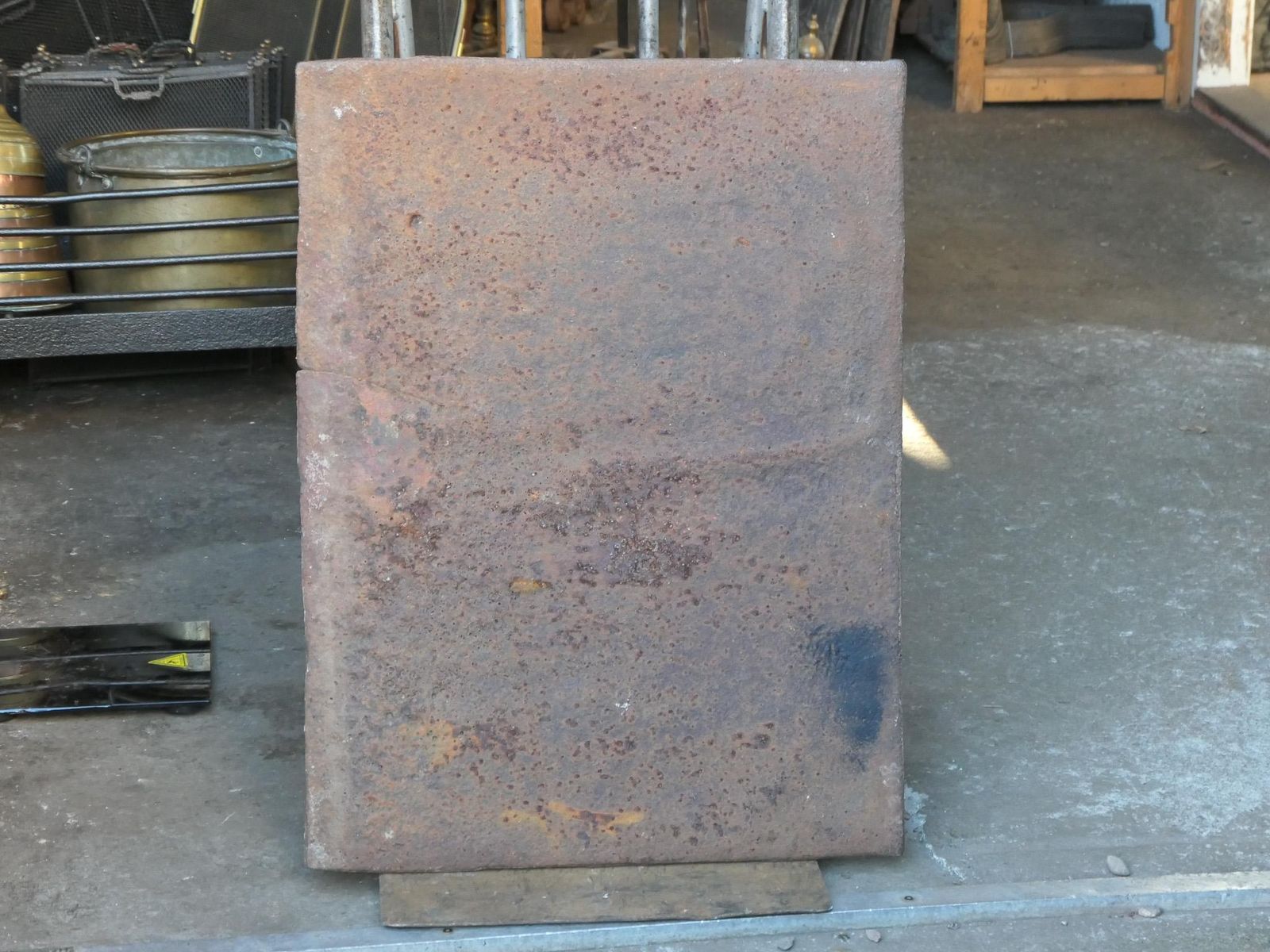 661.0 17th 18th C. French Louis XIV 'Saint Andrew's Cross' Fireback / Backsplash photo