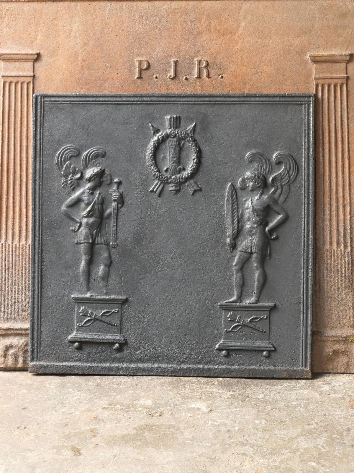 Antique French Neoclassical Fireback / Backsplash, 18th   19th Century photo furniture