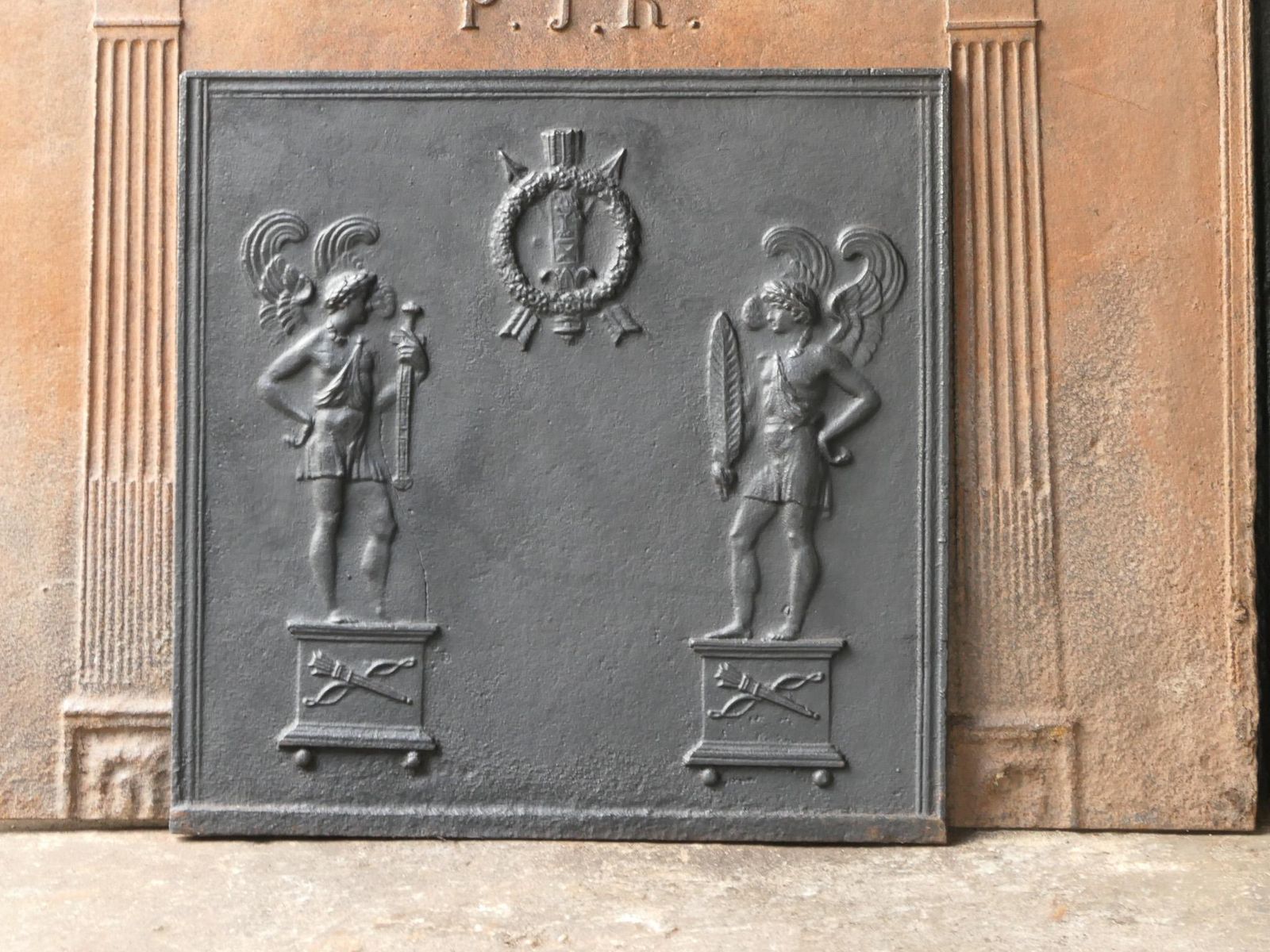 Antique French Neoclassical Fireback / Backsplash, 18th   19th Century photo 746.0
