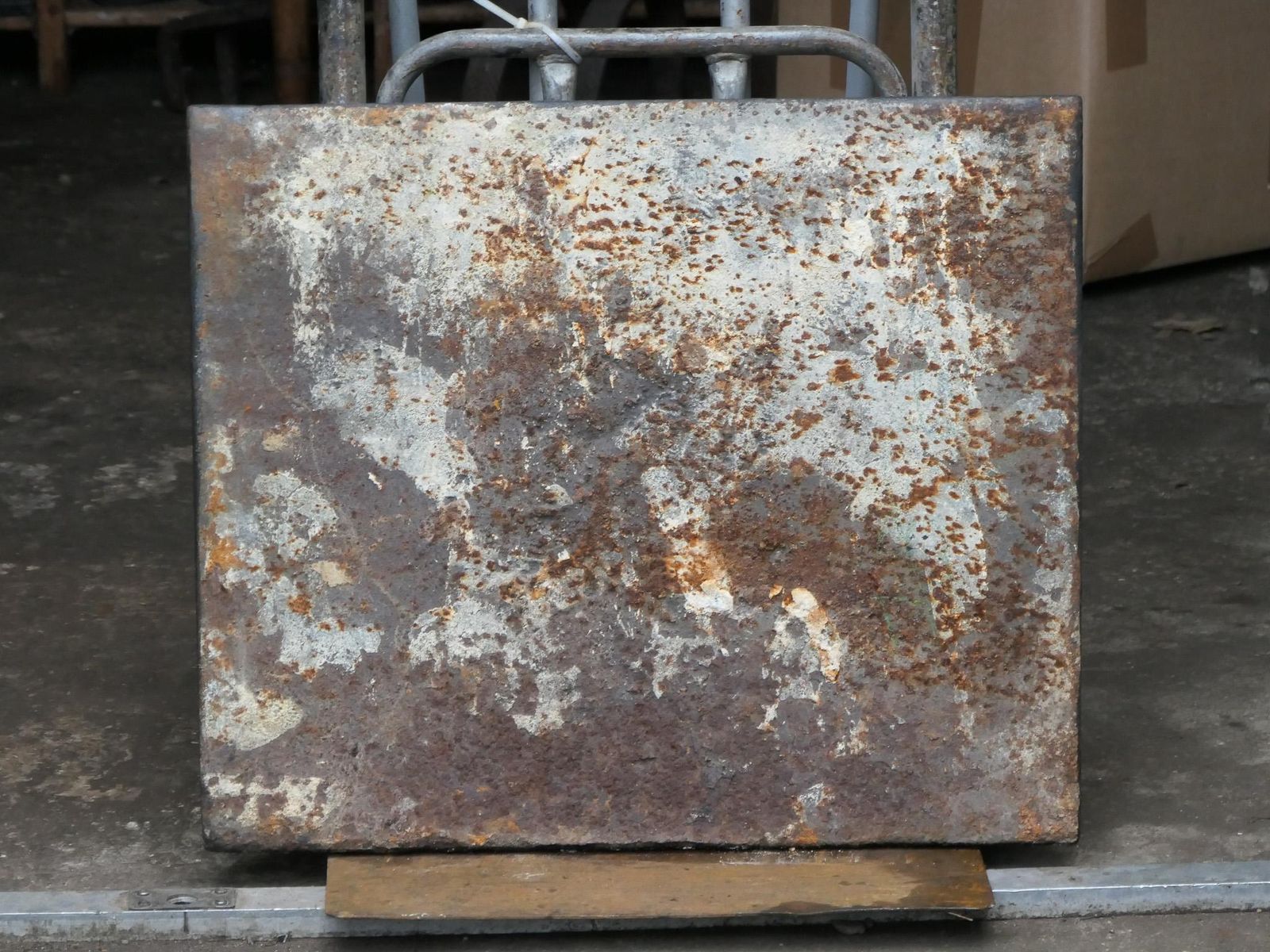 Home Fixtures 18th Century French Fireback / Backsplash With Pillars Of Hercules, Dated 1751 photo