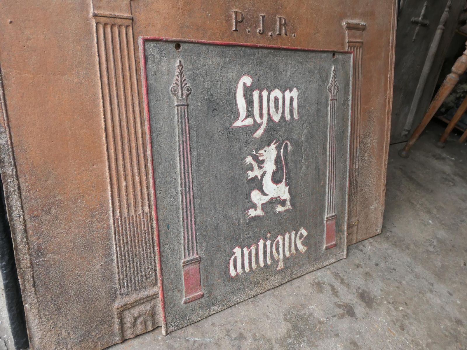 photo for sale Antique French Neoclassical Fireback / Backsplash, 18th   19th Century