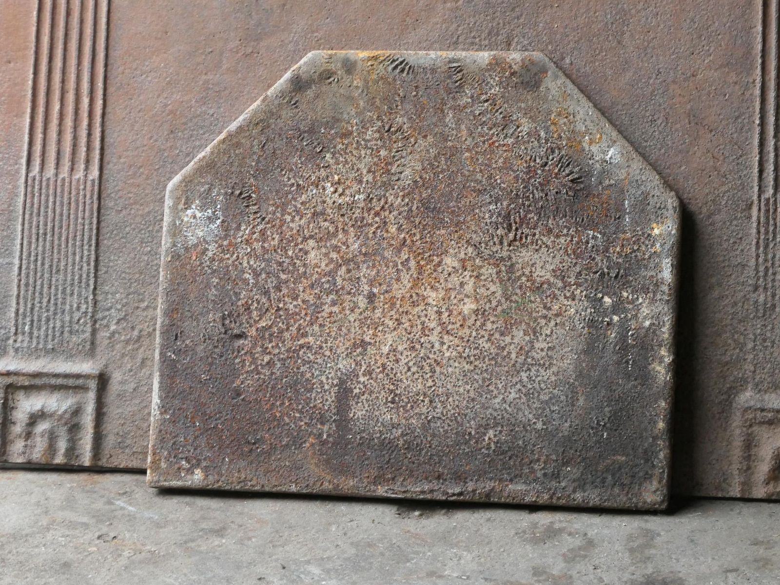 18th Century French Louis XV 'Coat Of Arms' Fireback / Backsplash photo vintage