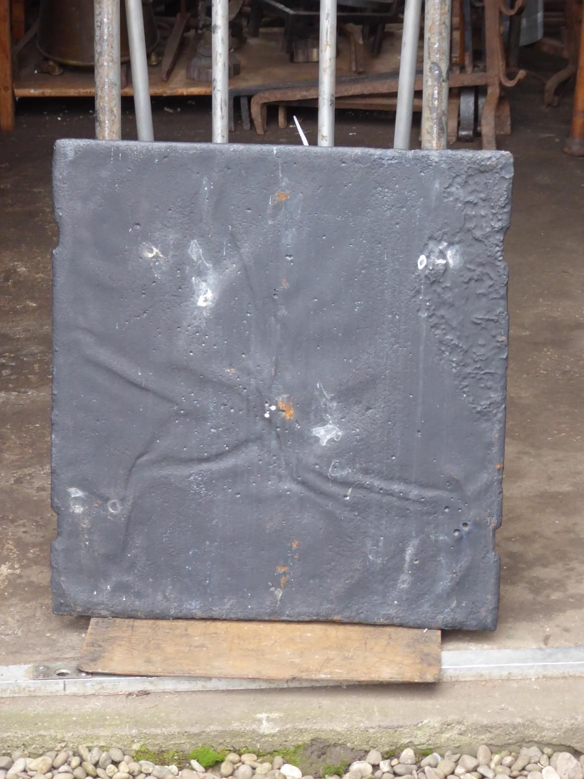 photo for sale 18th Century German Louis XV 'Coat Of Arms' Fireback / Backsplash