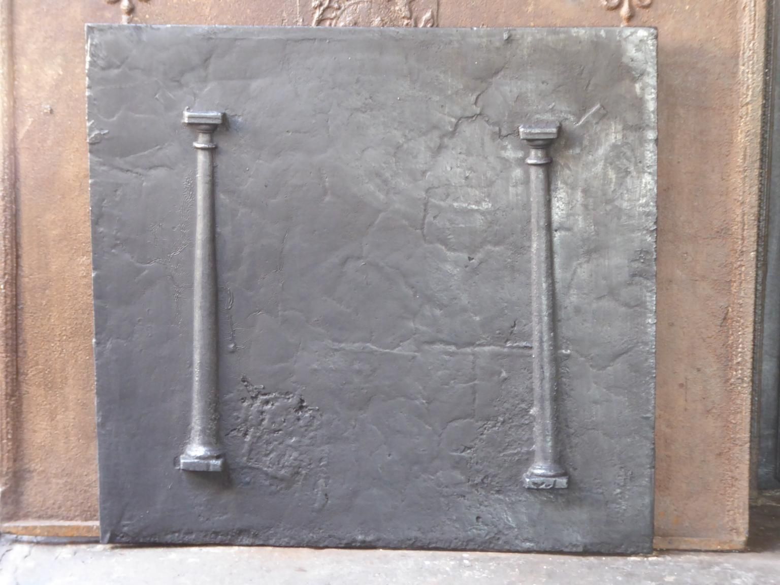 French Neoclassical 'Pillars Of Freedom' Fireback / Backsplash photo furniture