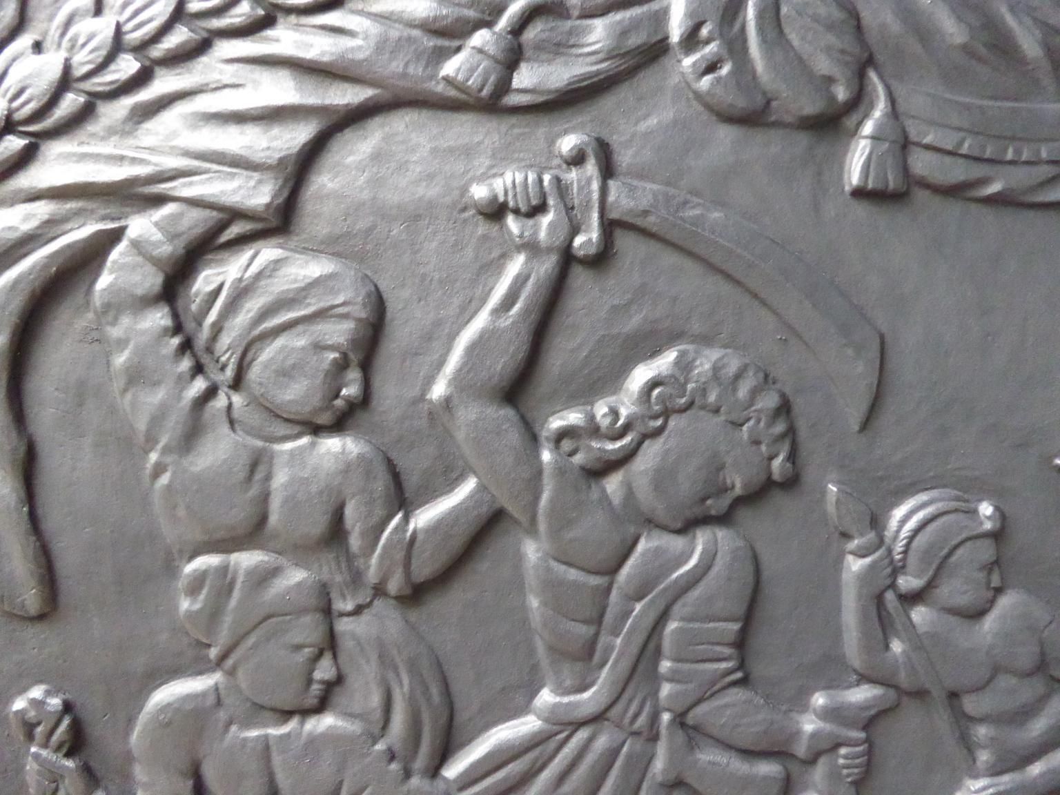 French Napoleon III Style Judgment Of Solomon Fireback / Backsplash photo 832.0