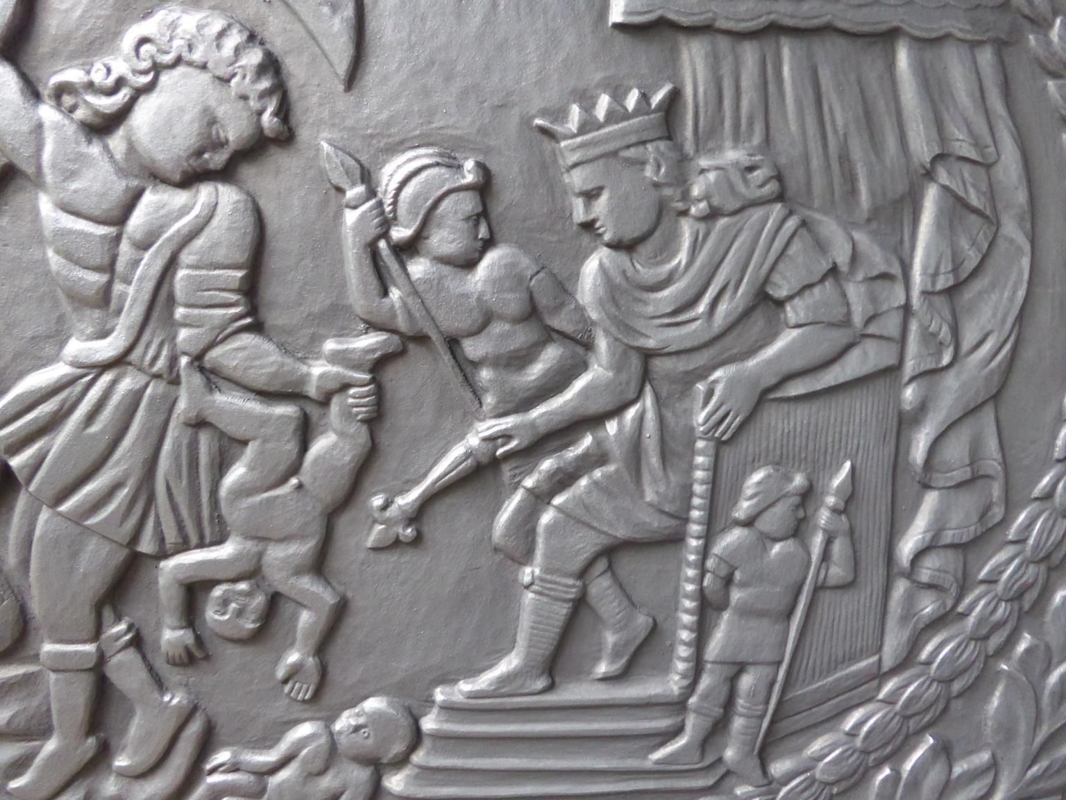 French Napoleon III Style Judgment Of Solomon Fireback / Backsplash photo vinterior