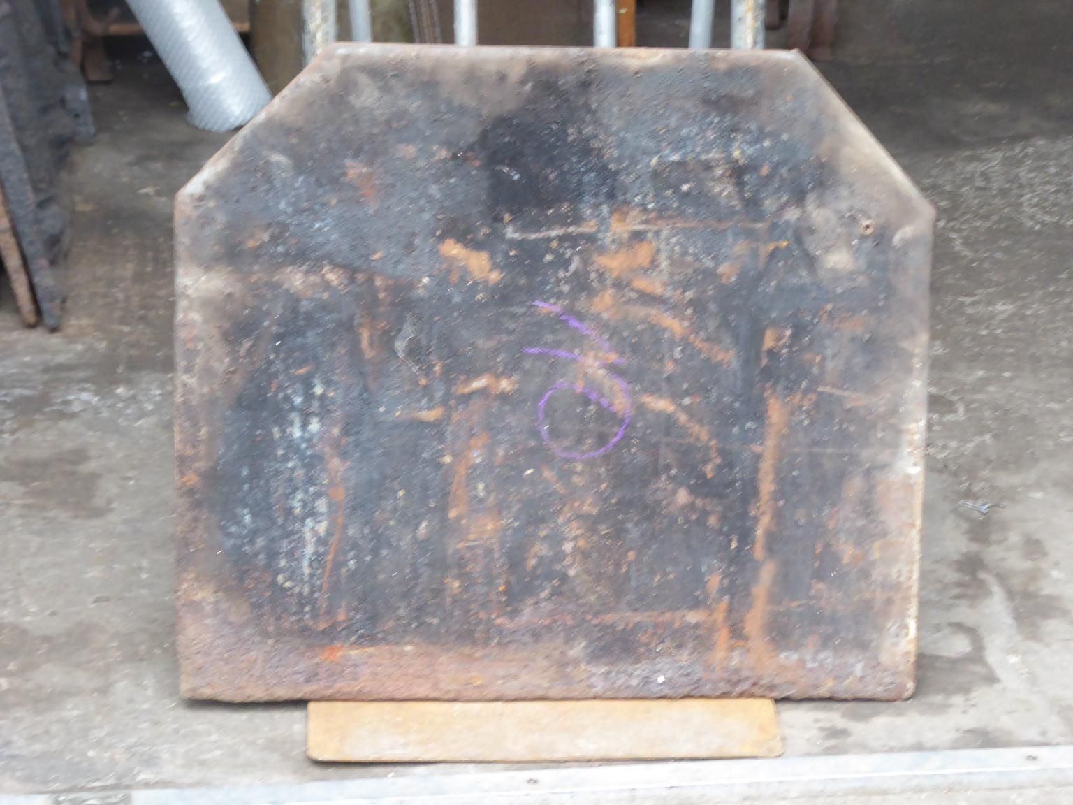 photo for sale 18th Century French Louis XIV 'Saint Andrew's Cross' Fireback / Backsplash