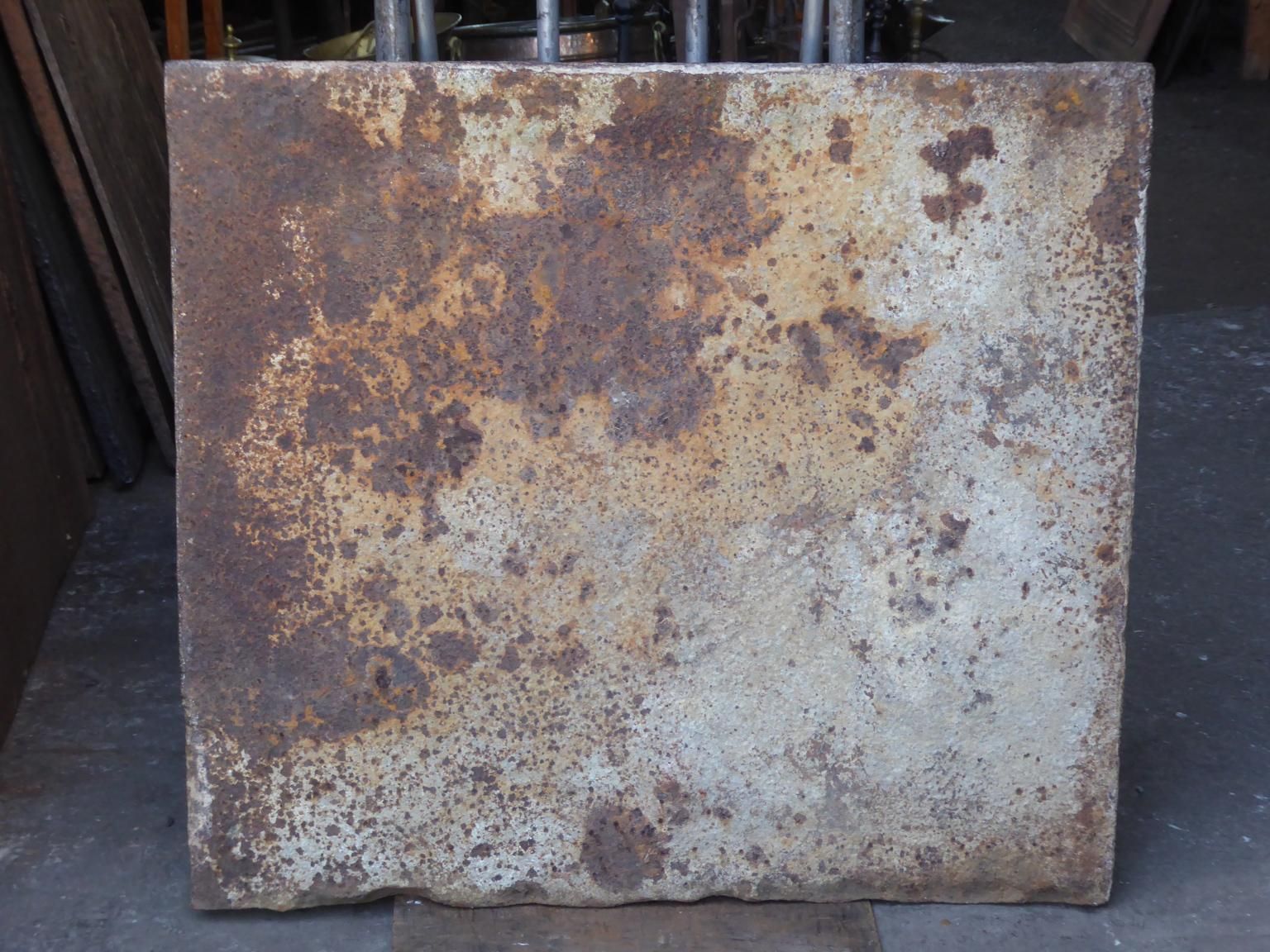 17th 18th Century French Louis XIV 'Saint Andrew's Cross' Fireback / Backsplash photo vintage