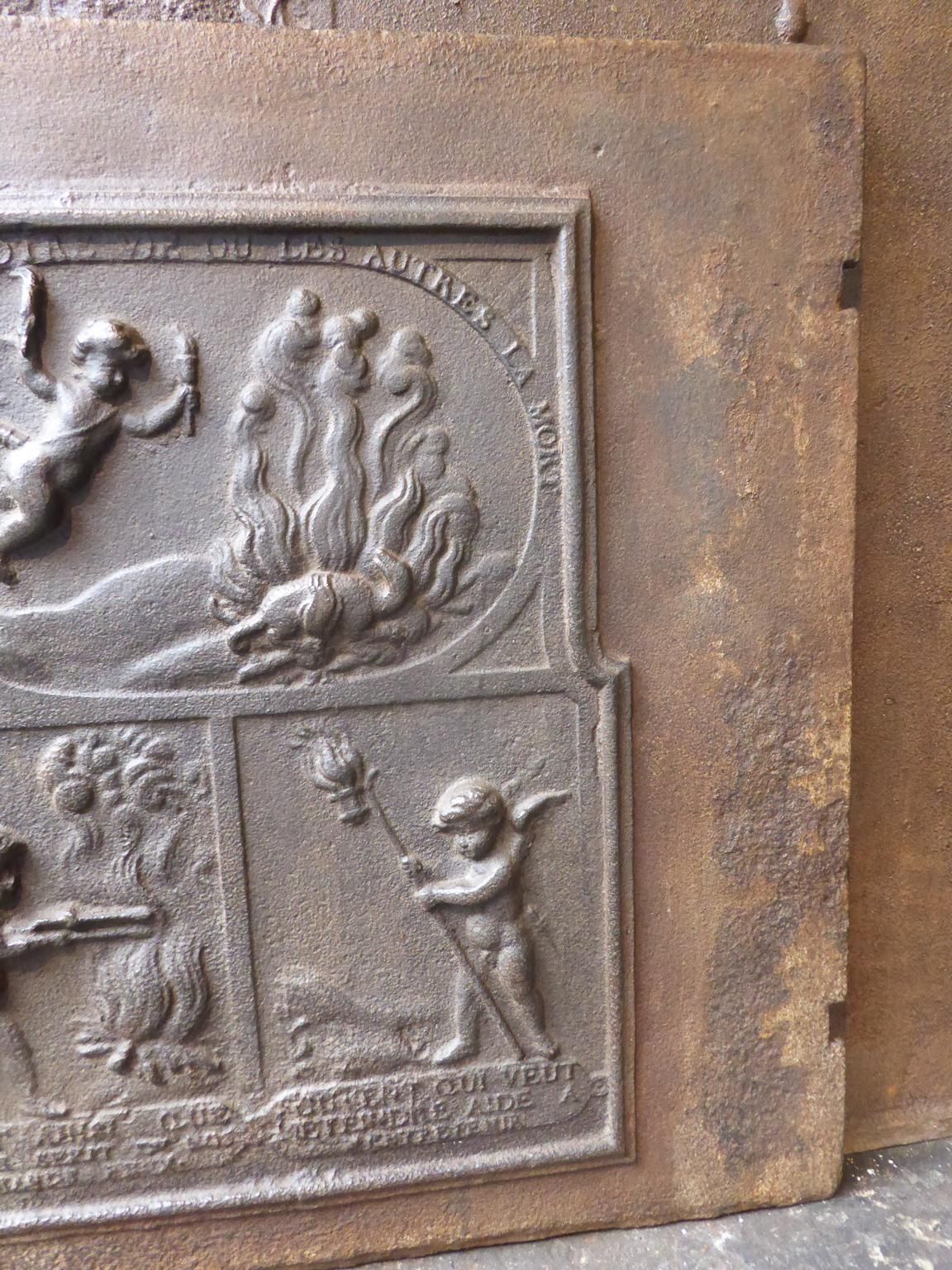 18th Century French 'Allegory Of Love' Fireback / Backsplash photo buy