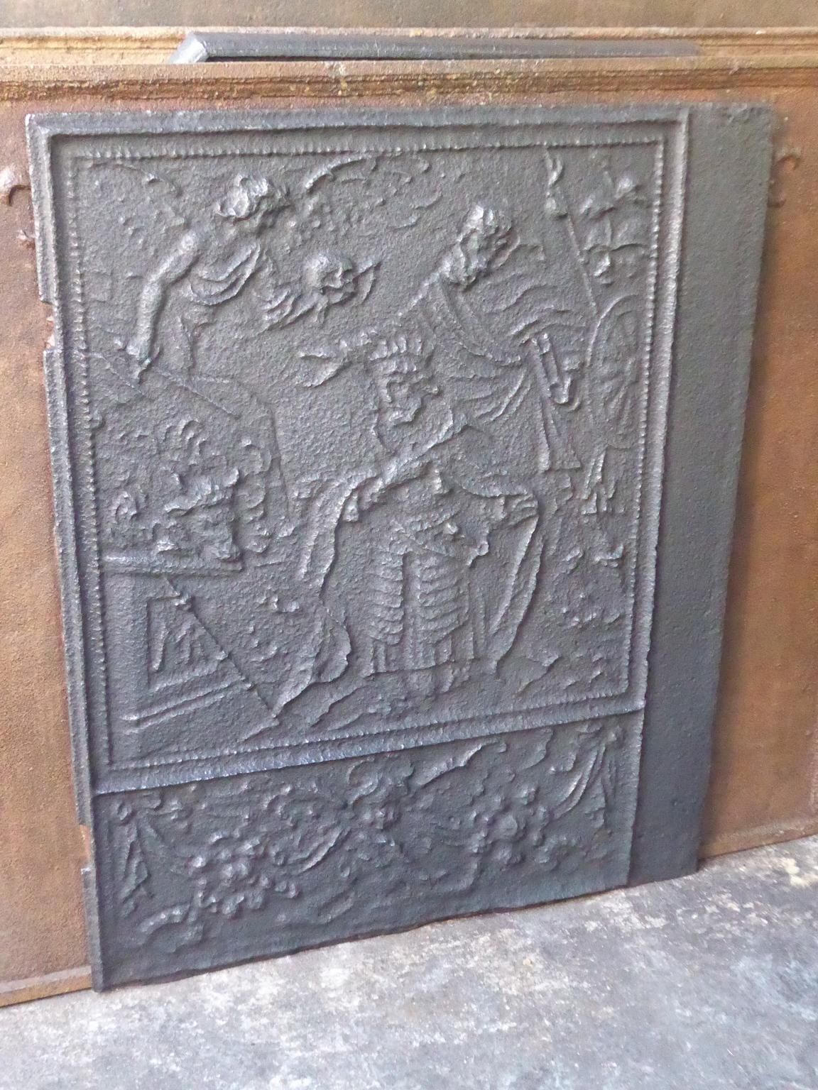 16th Century German Gothic Fireback / Backsplash photo vintage