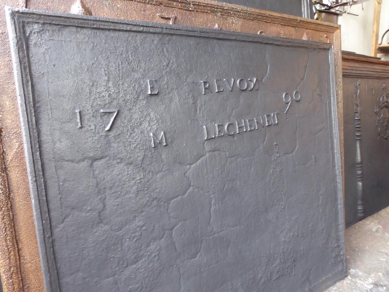 18th Century French Neoclassical 'Marriage' Fireback / Backsplash photo 832.0