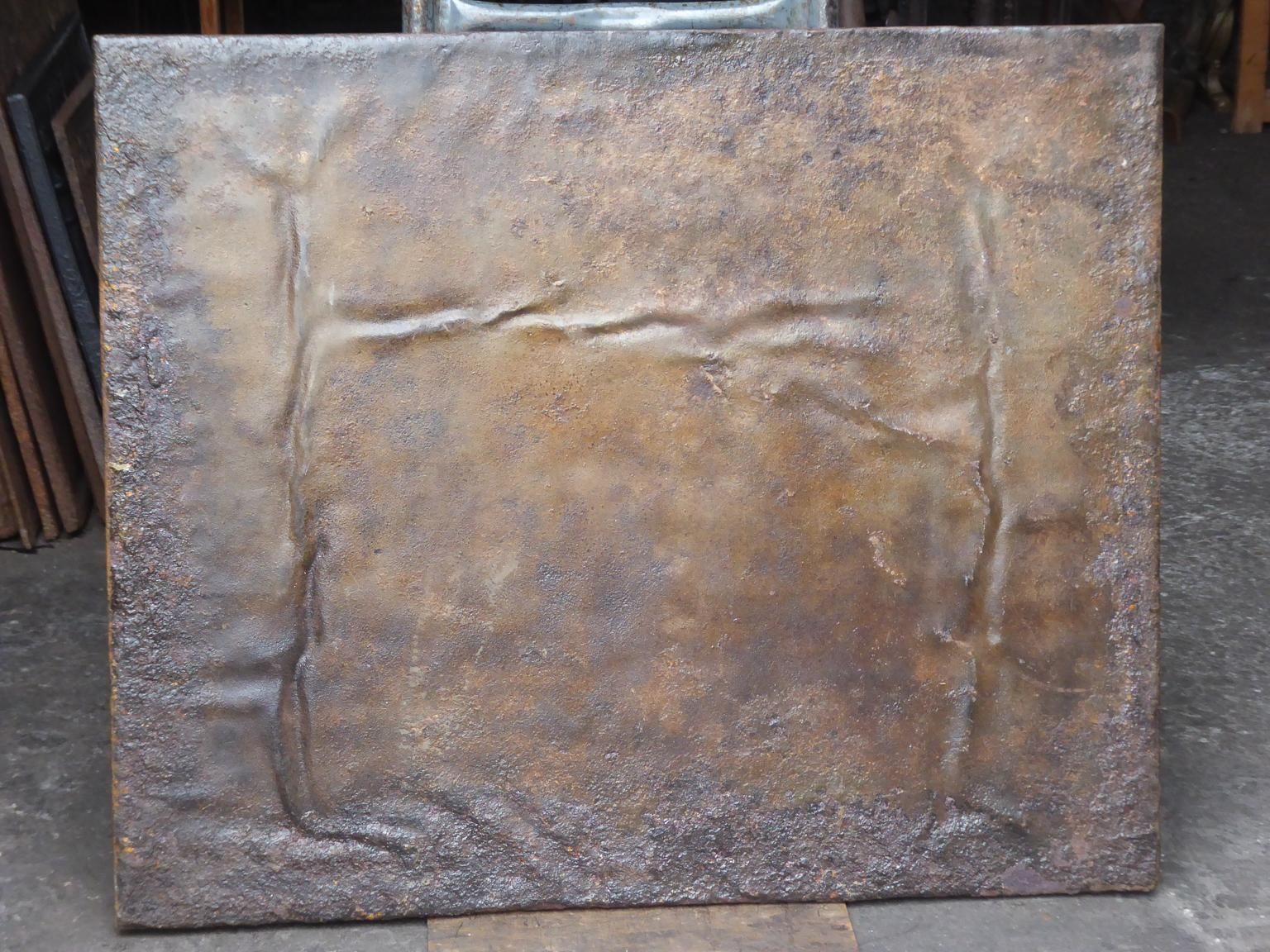 Neoclassical French Fireback / Backsplash With Pillars Of Freedom, Dated 1833 photo furniture